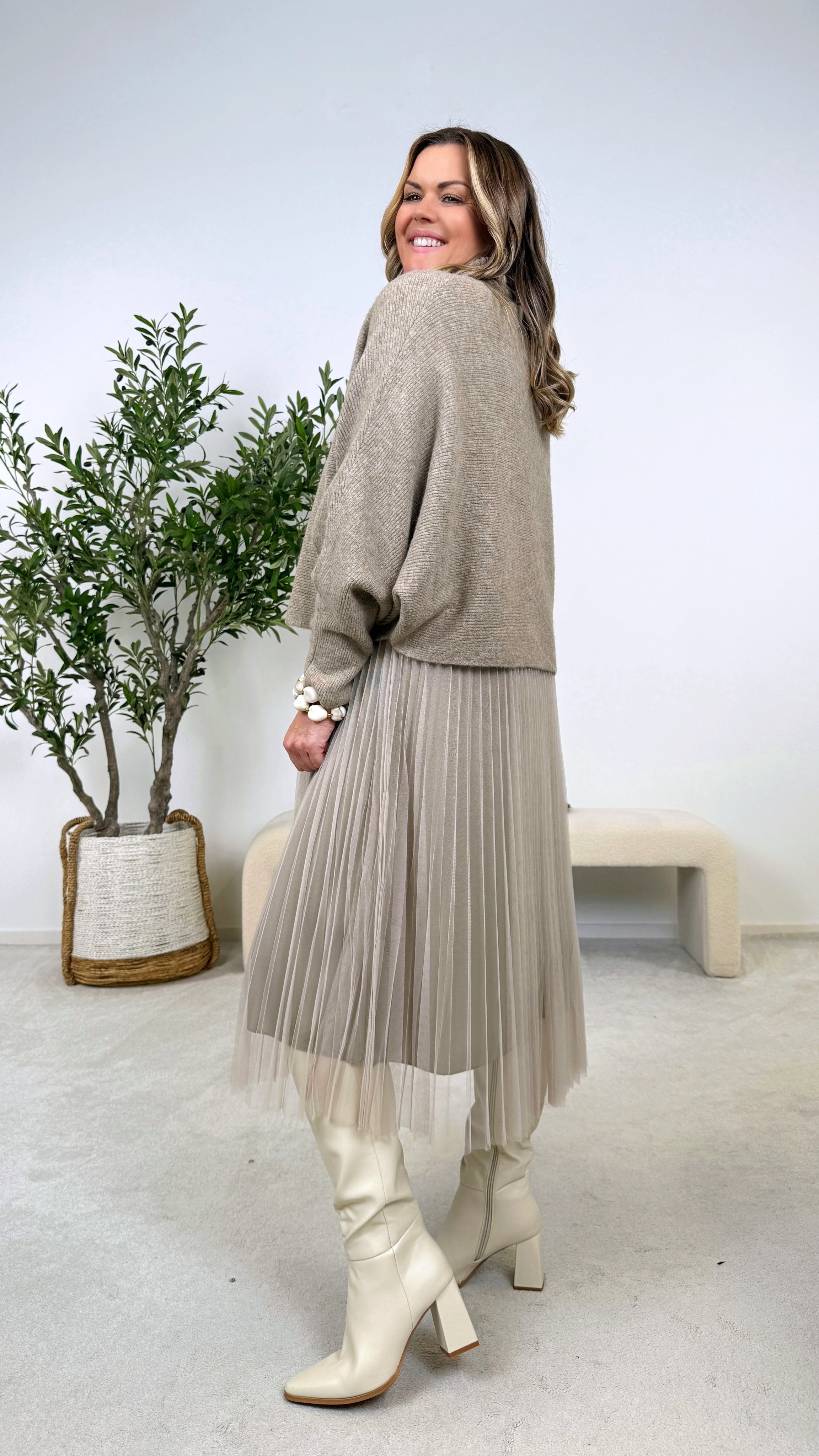 Kleid Dream Flow *Taupe* Q1