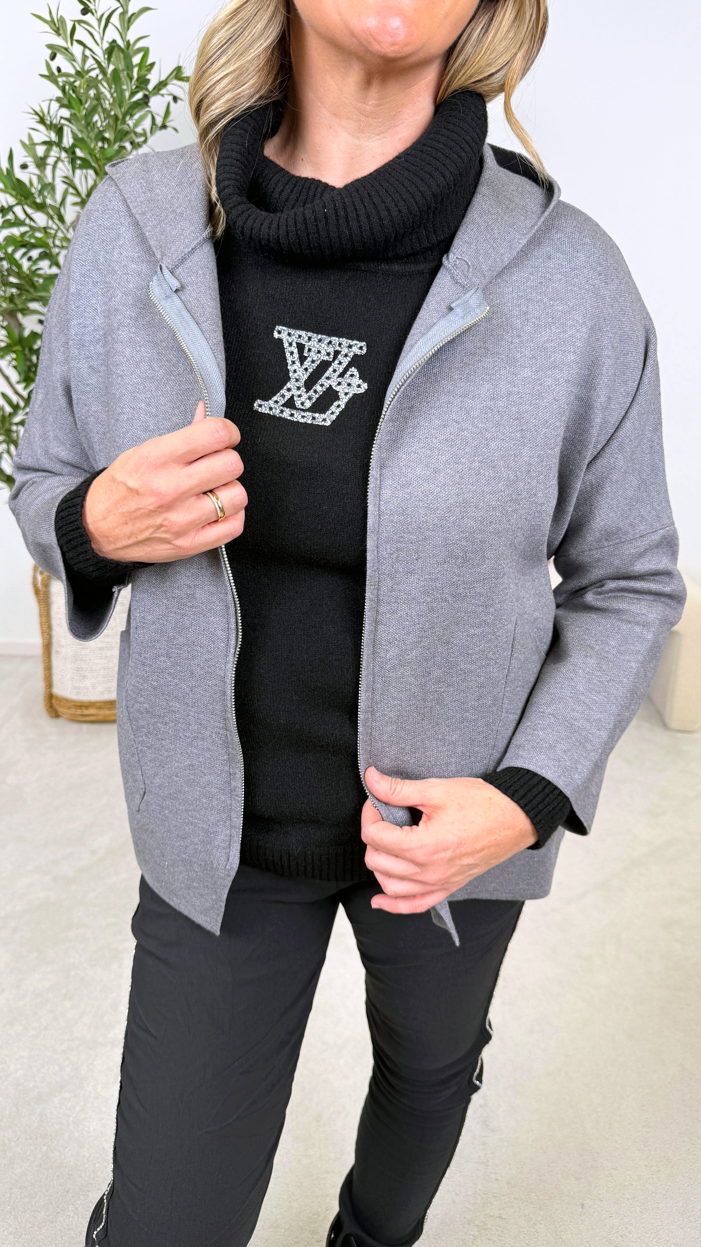 Strickjacke Chill Princess *Grau*