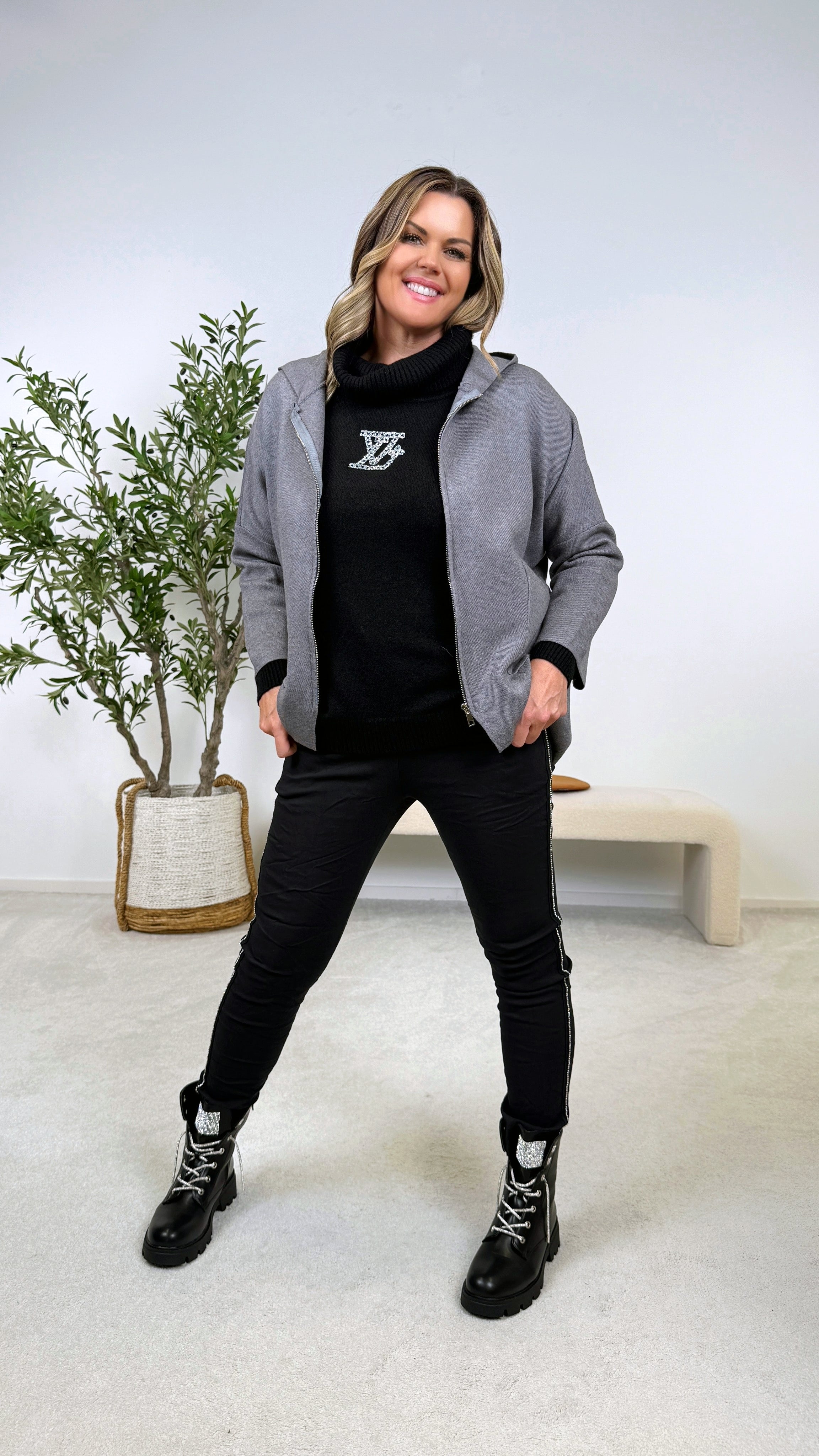 Strickjacke Chill Princess *Grau*