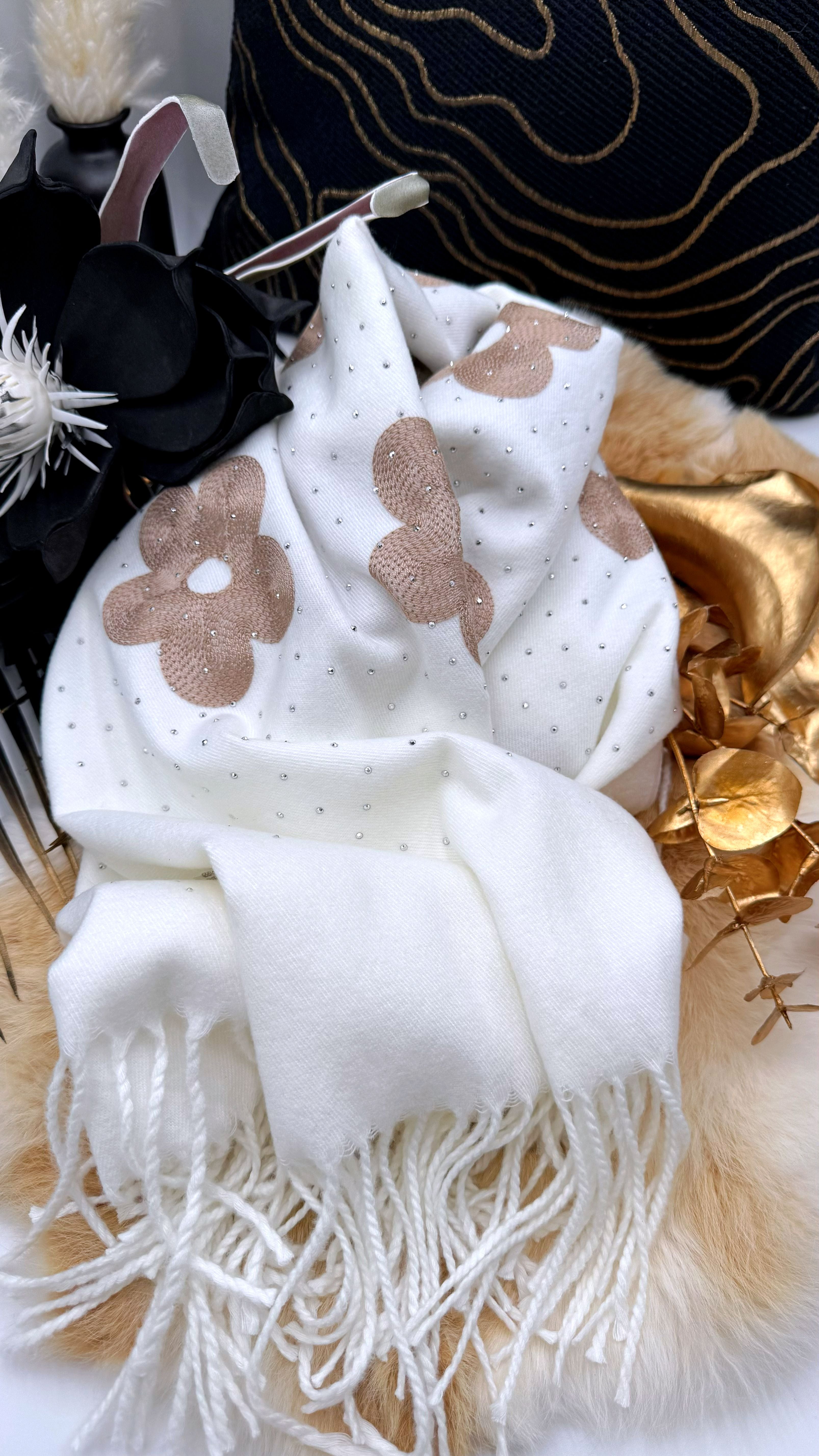 Schal Diamond Petal *Weiß*