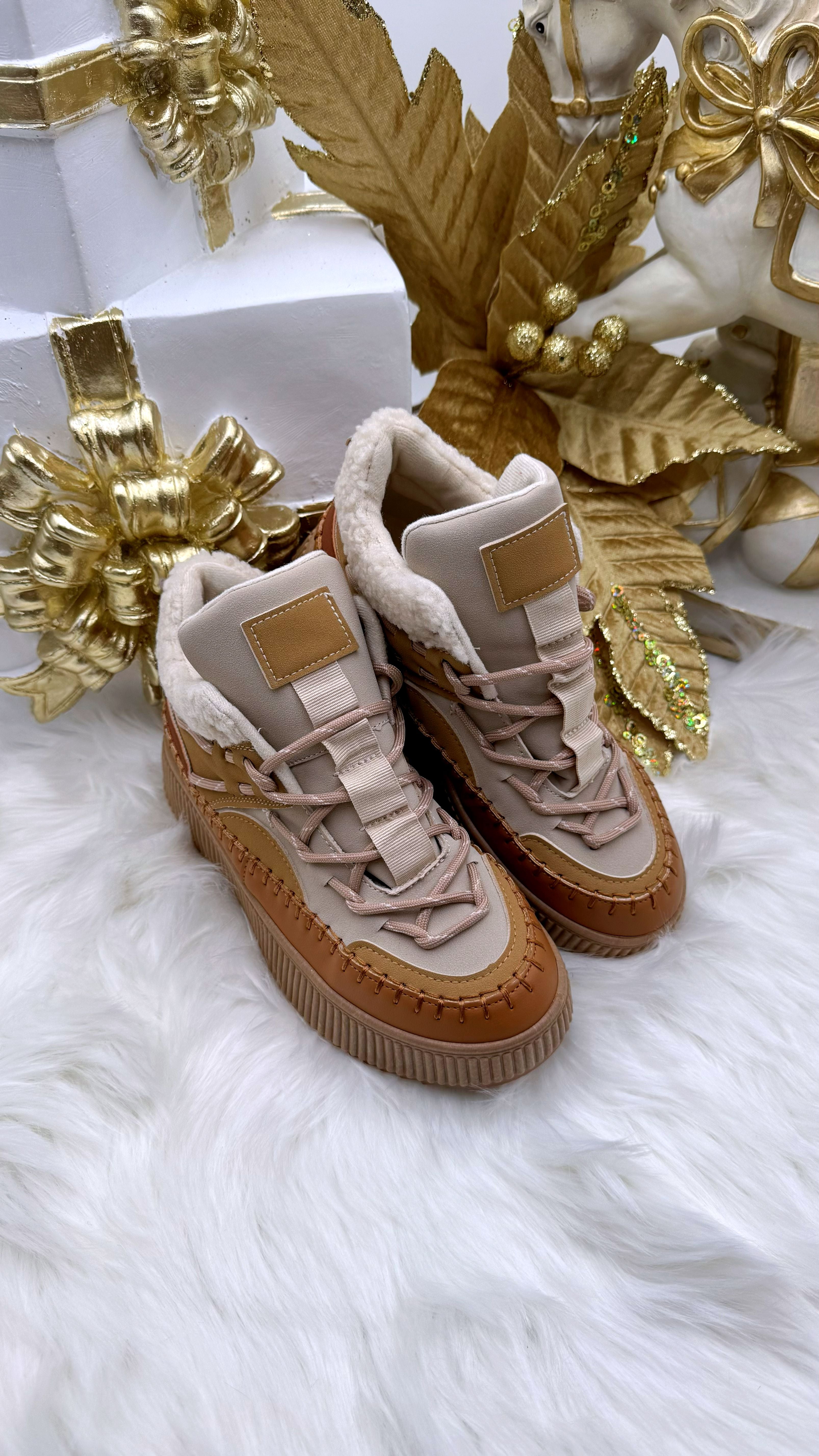 High-Sneaker Empty *Camel*