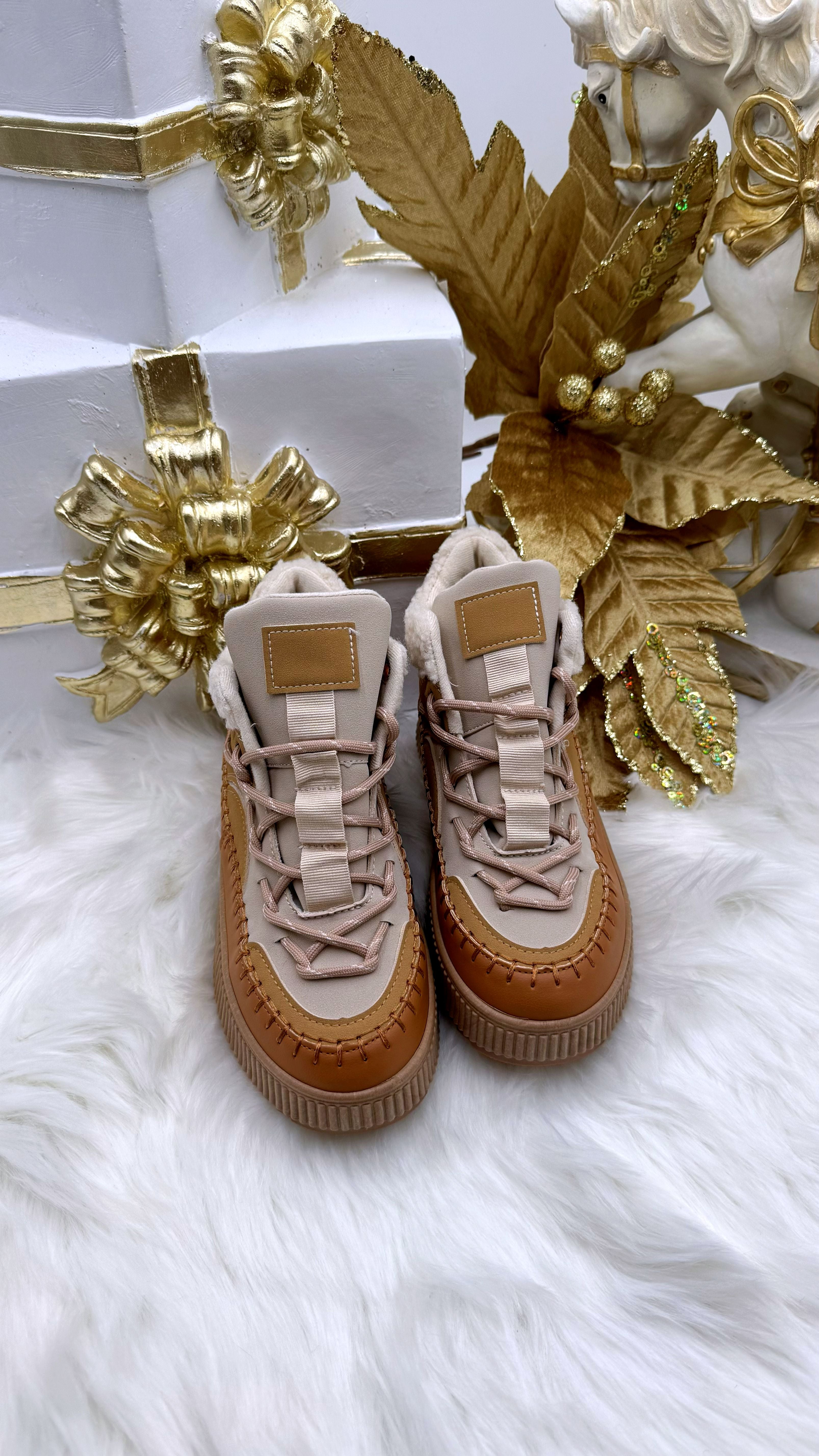 High-Sneaker Empty *Camel*