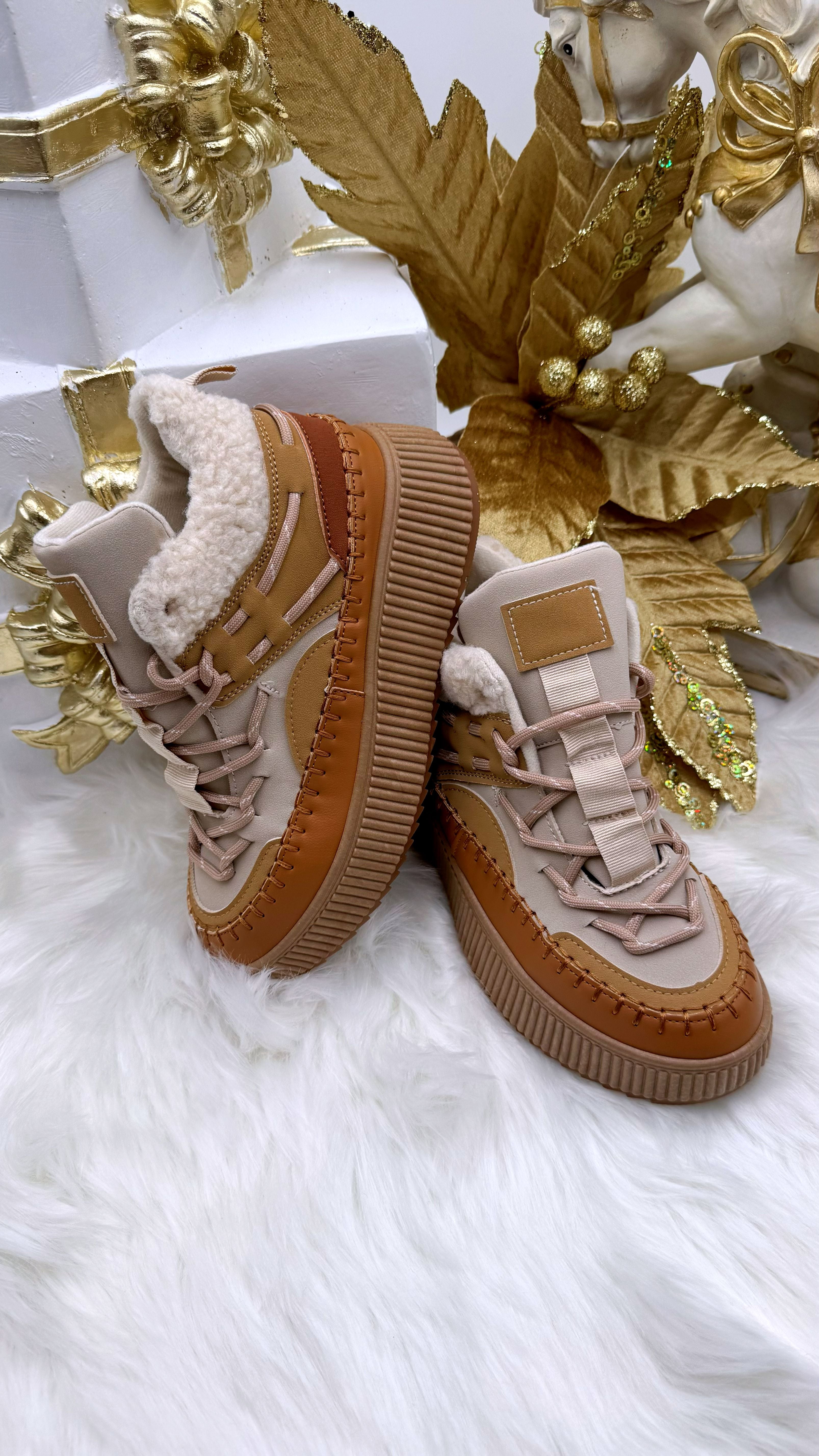 High-Sneaker Empty *Camel*