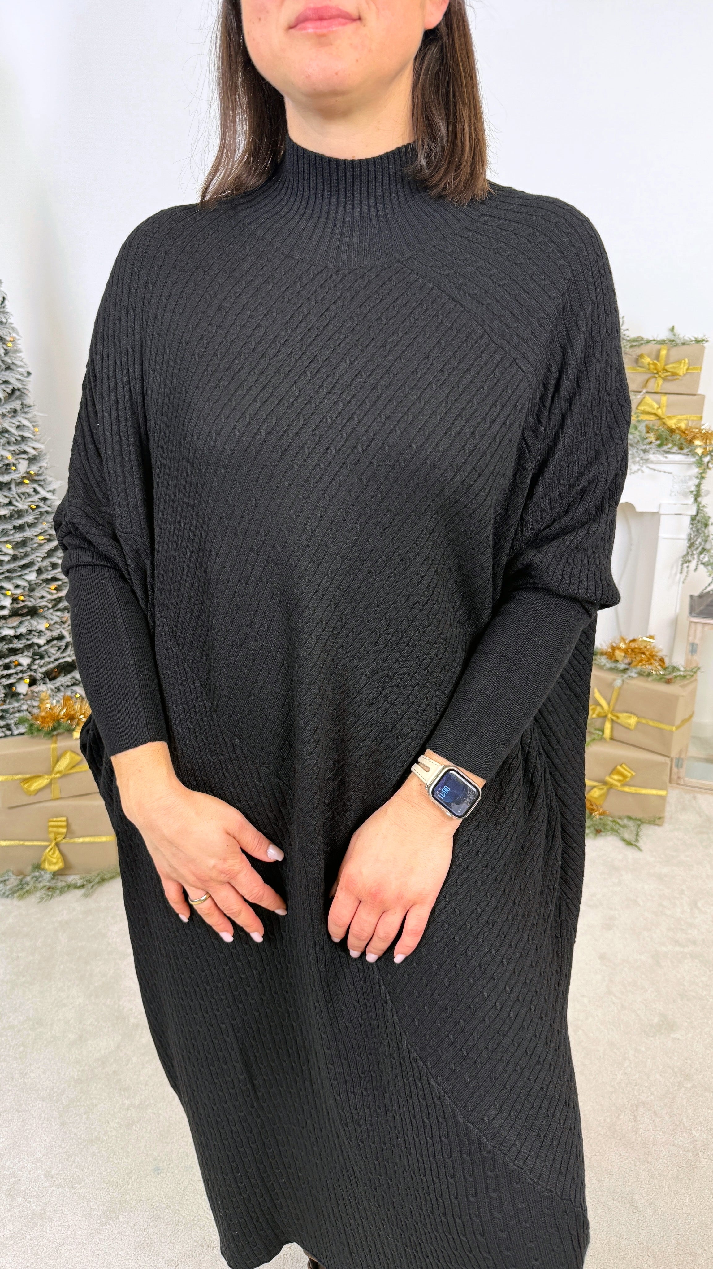 Strickkleid Sandora *Schwarz*