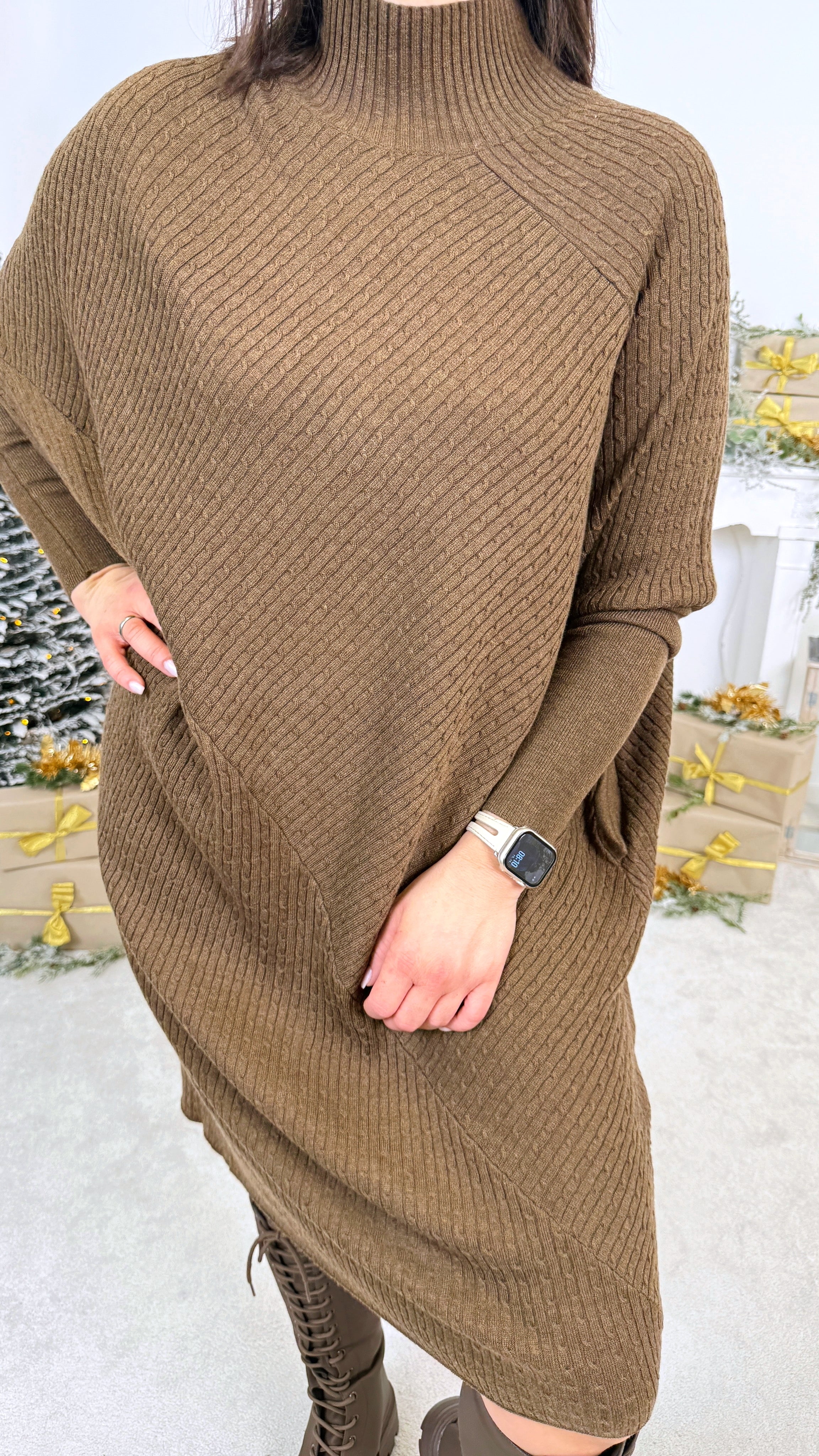 Strickkleid Sandora *Dunkelbraun*