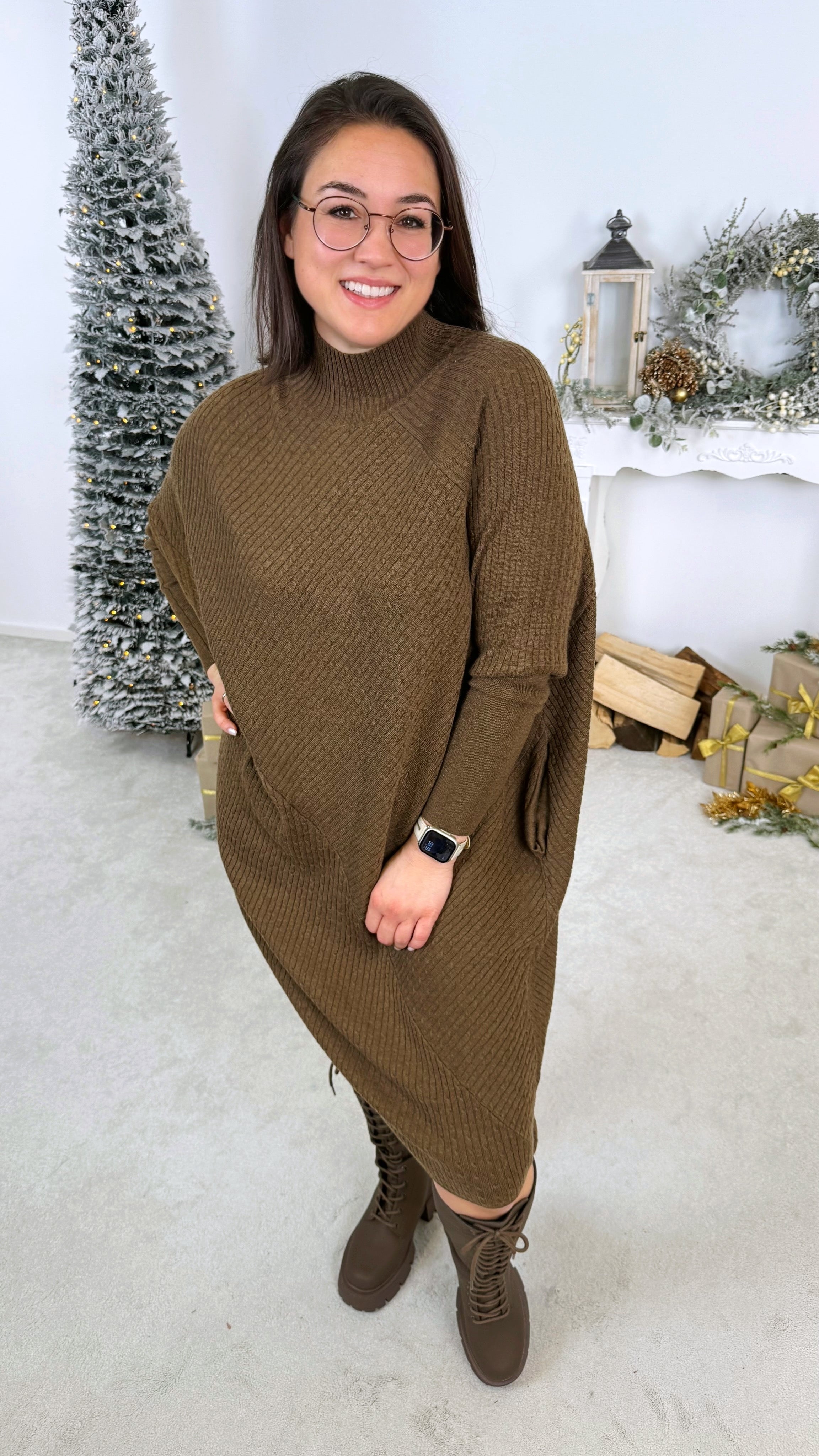 Strickkleid Sandora *Dunkelbraun*