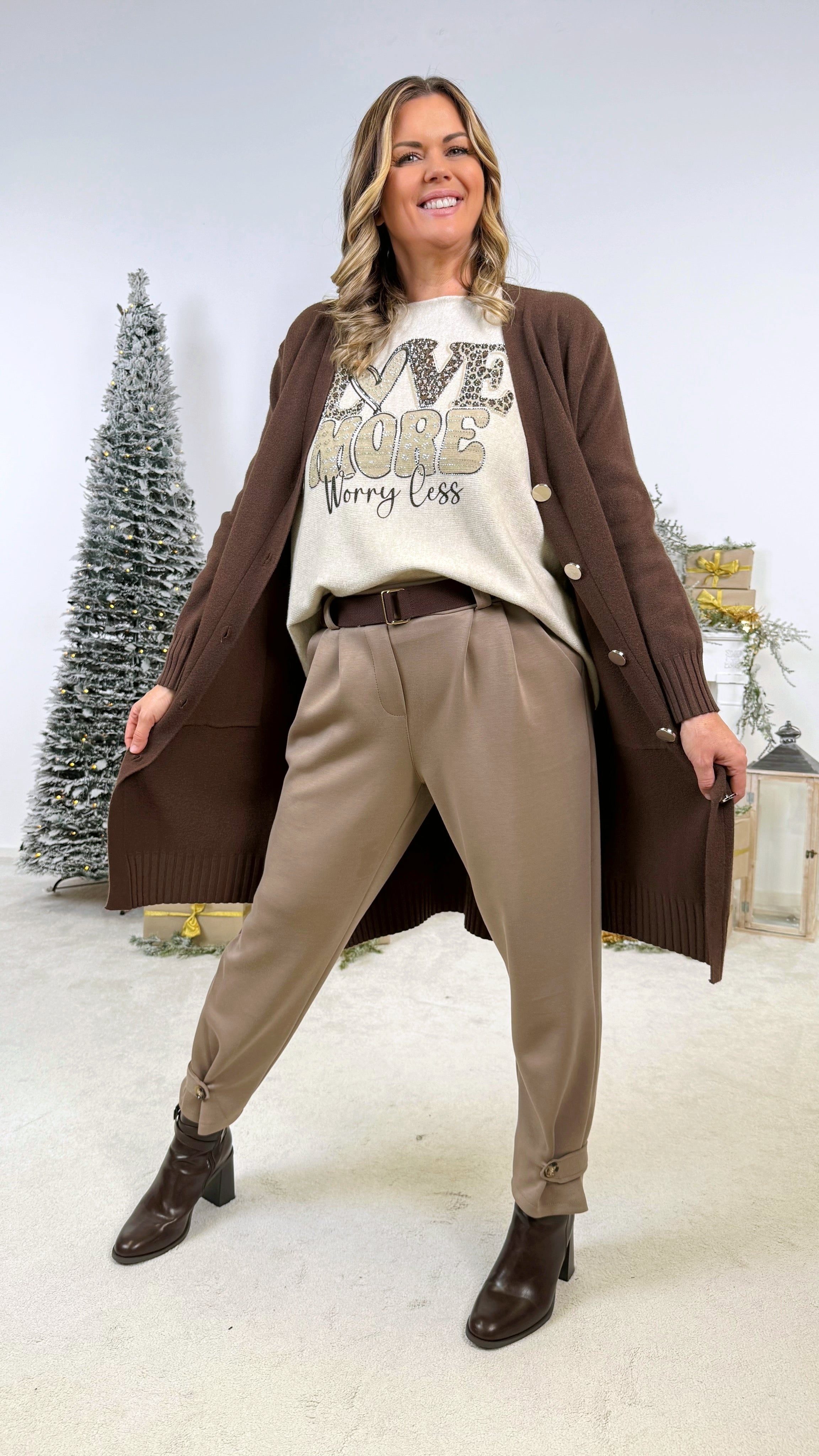 Strickjacke Calm & Cozy *Schoko*