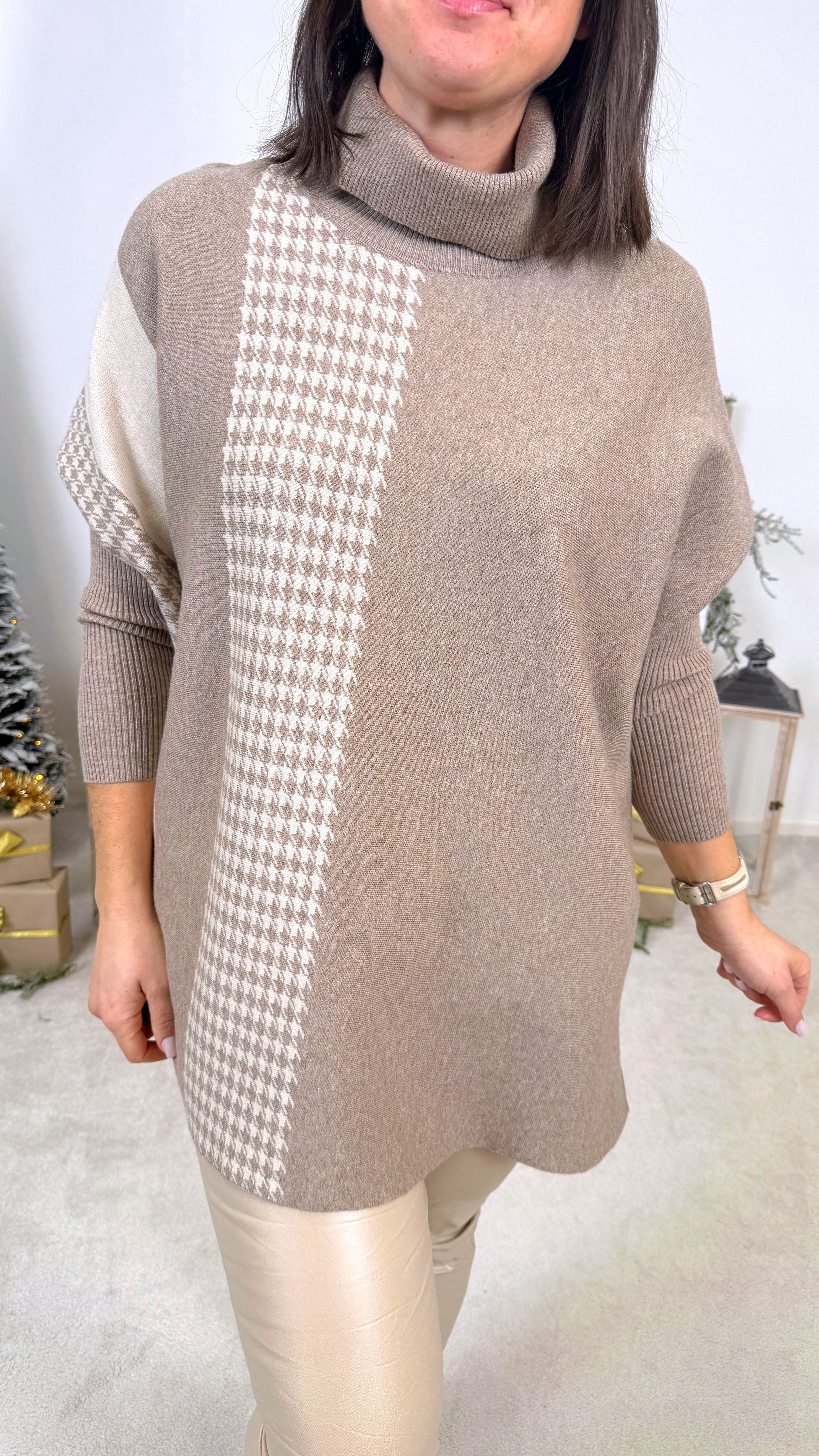 Rollkragenpullover Caprice *Taupe*