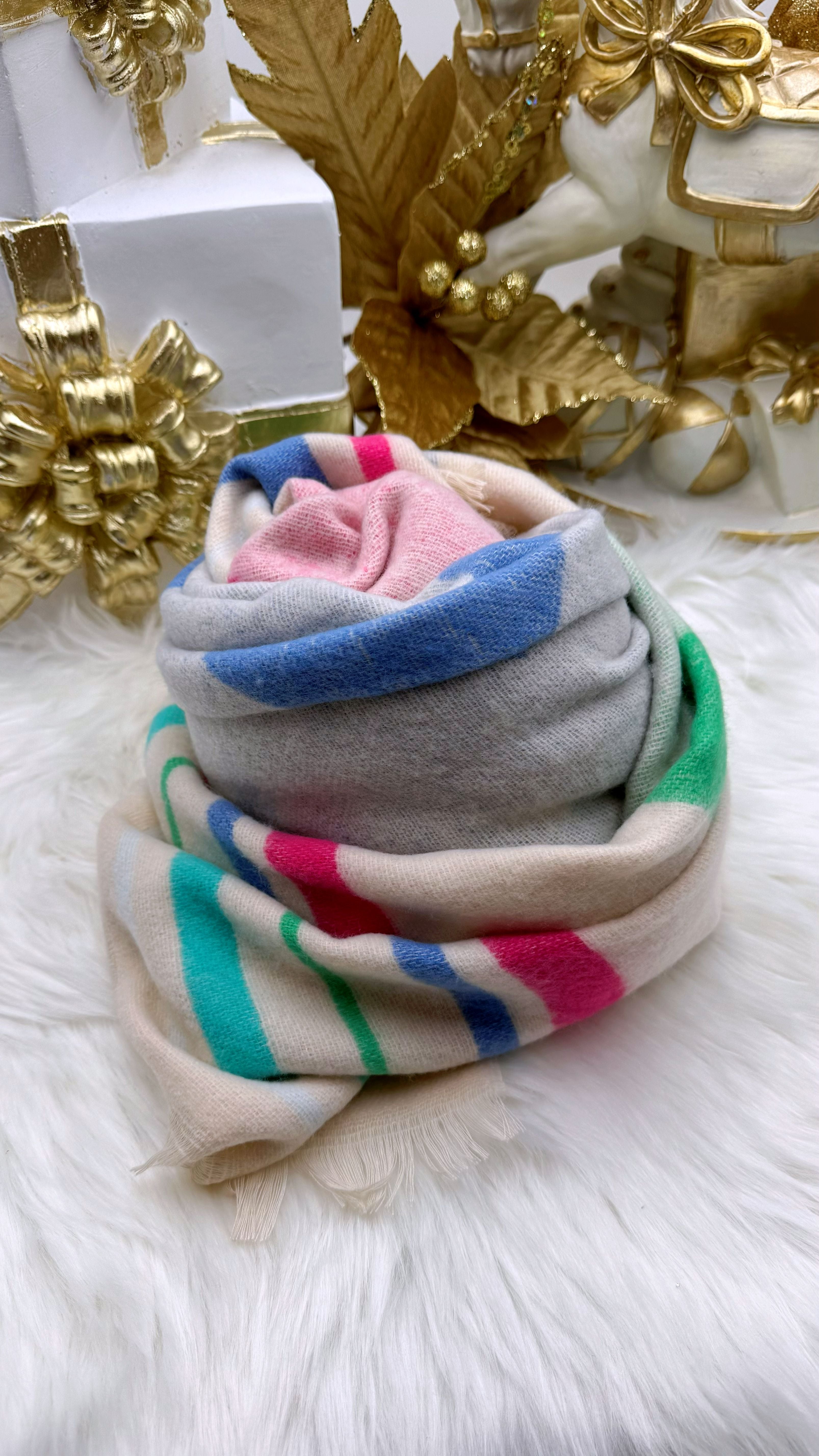 Schal Love Vibes *Creme/Bunt*