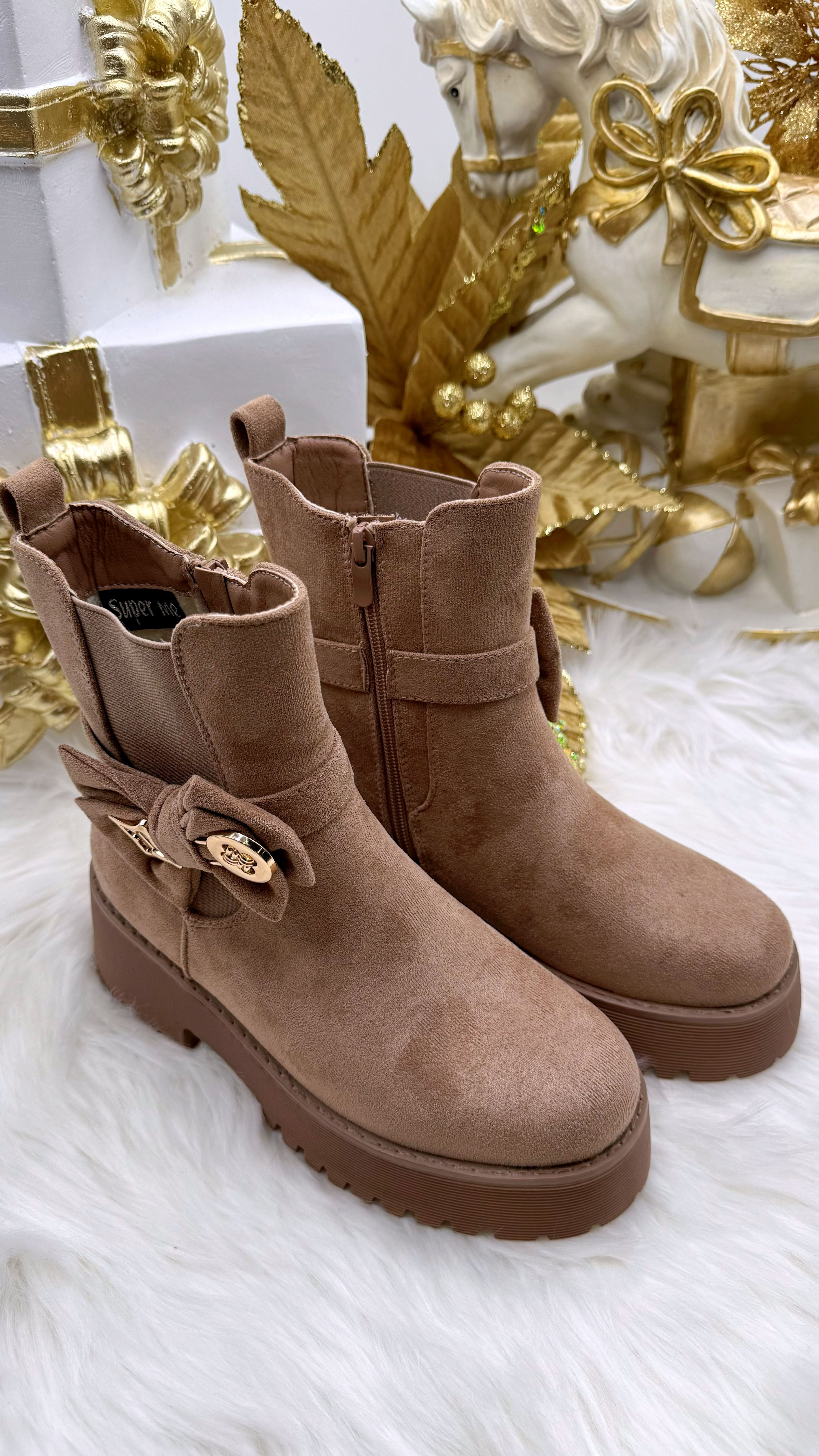 Boots Winter Bow *Taupe*