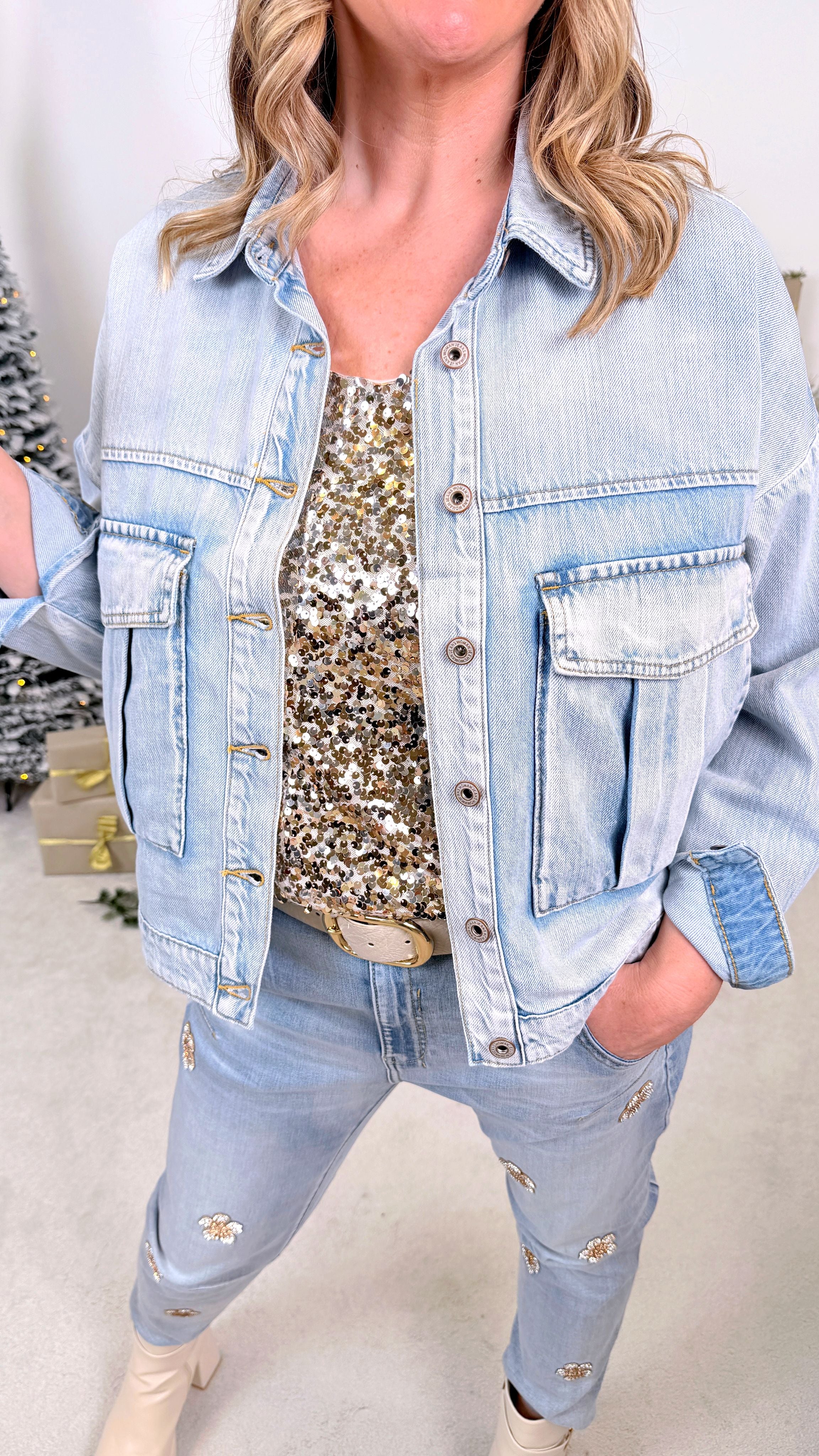 Jeansjacke City Crop