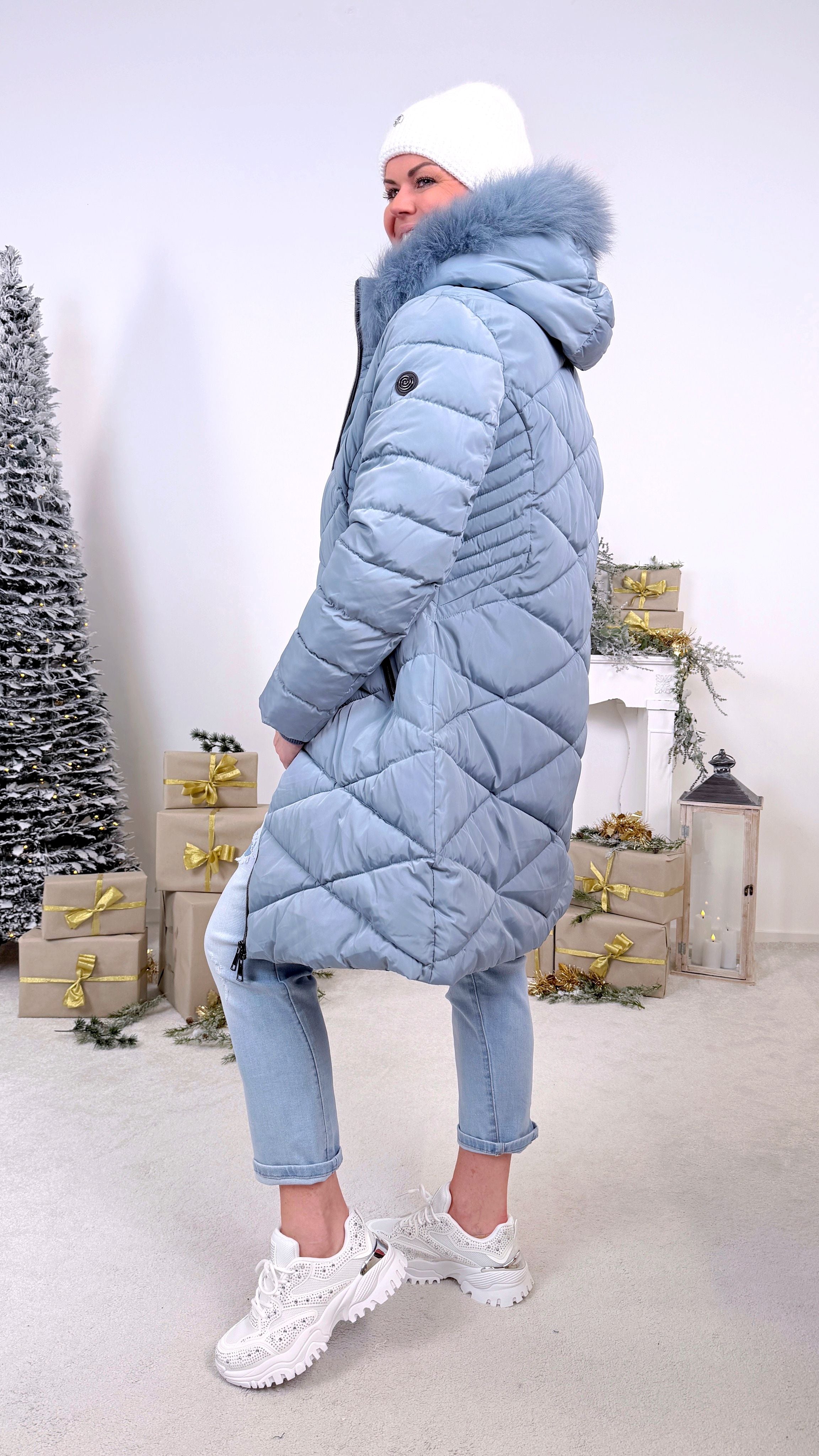 Steppmantel Cozy Luxe *Hellblau*