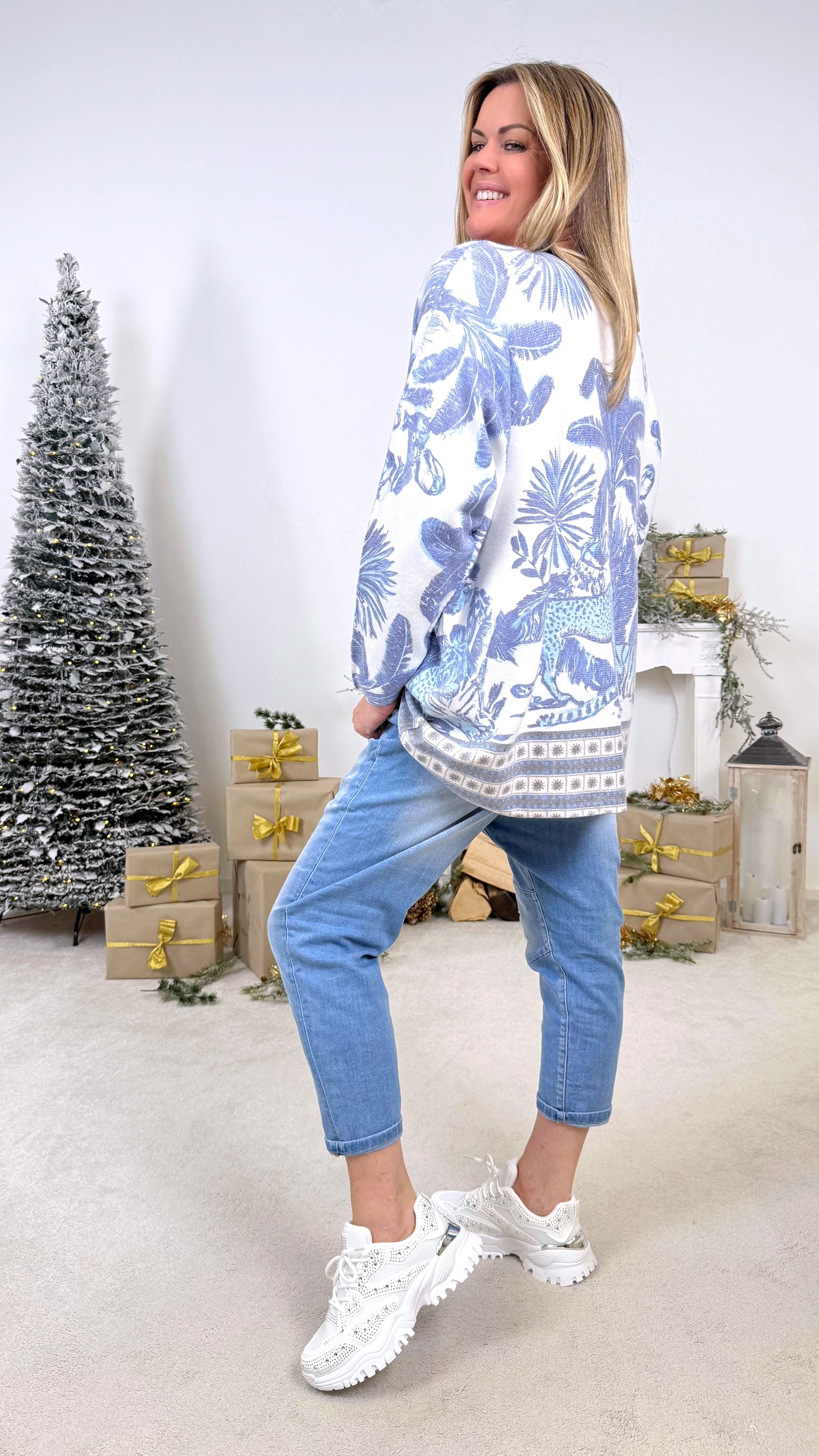 Pullover Blue Safari