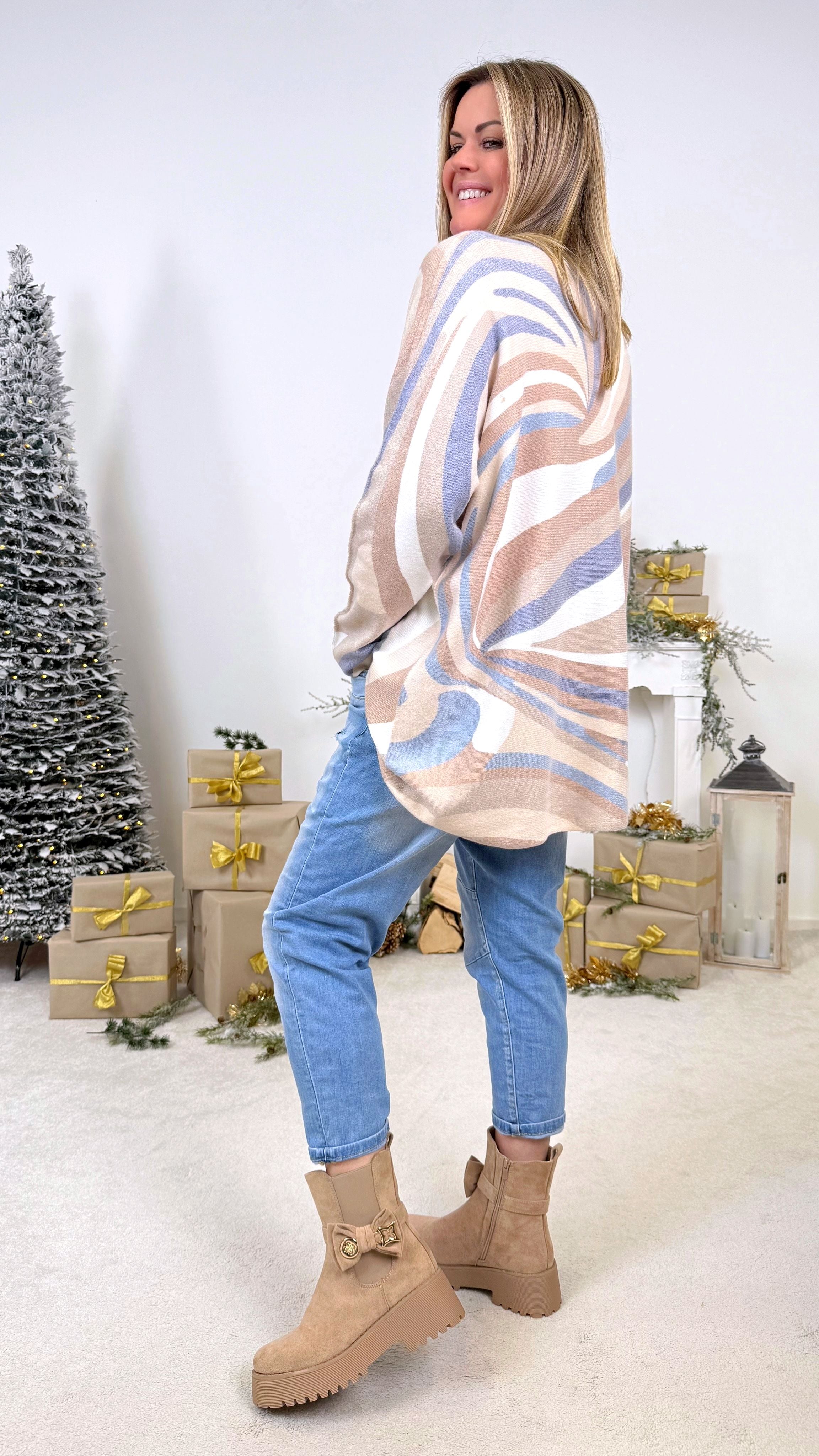 Pullover Retro Swirl *Hell*