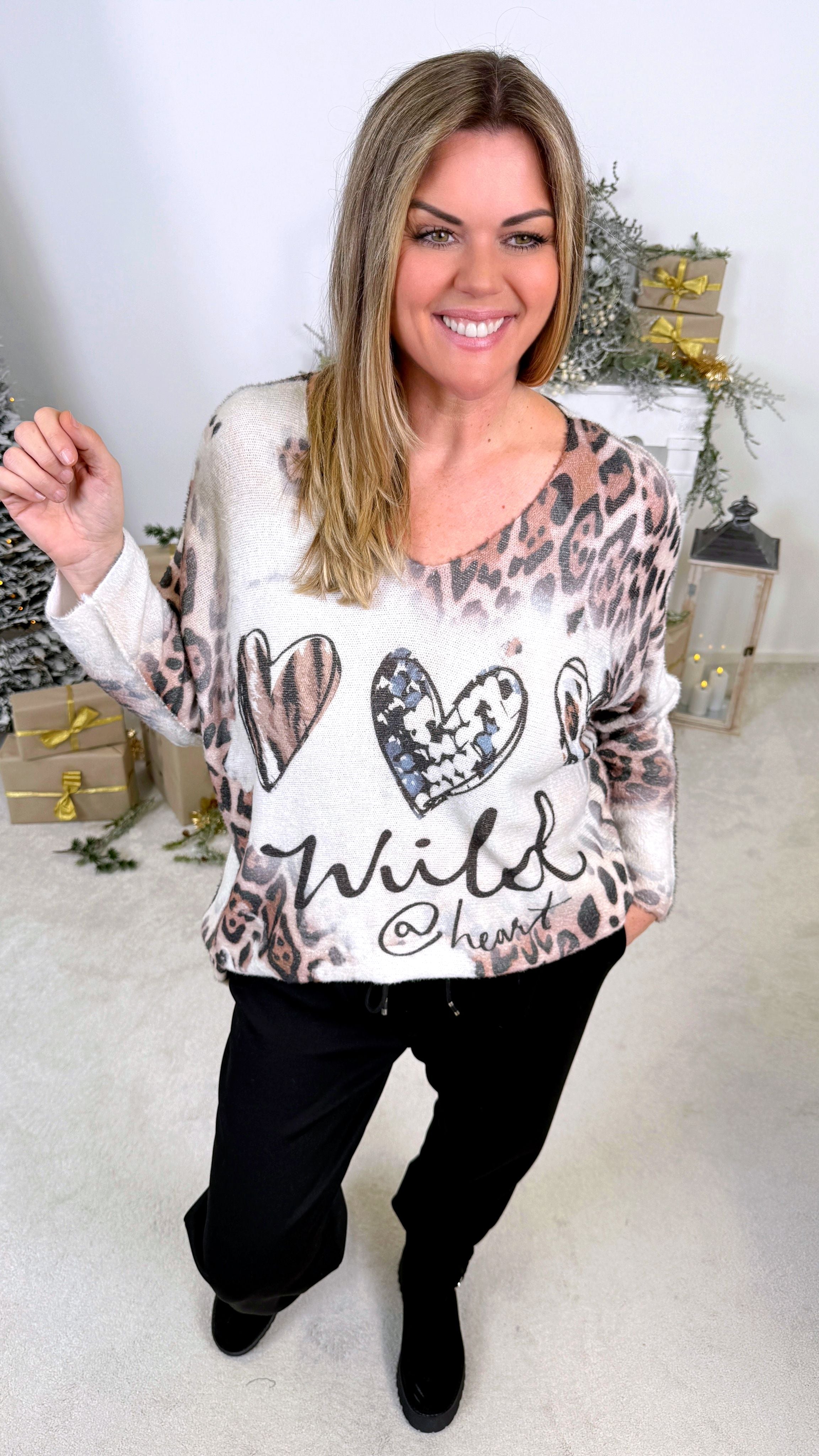 Pullover Leopard Love Story