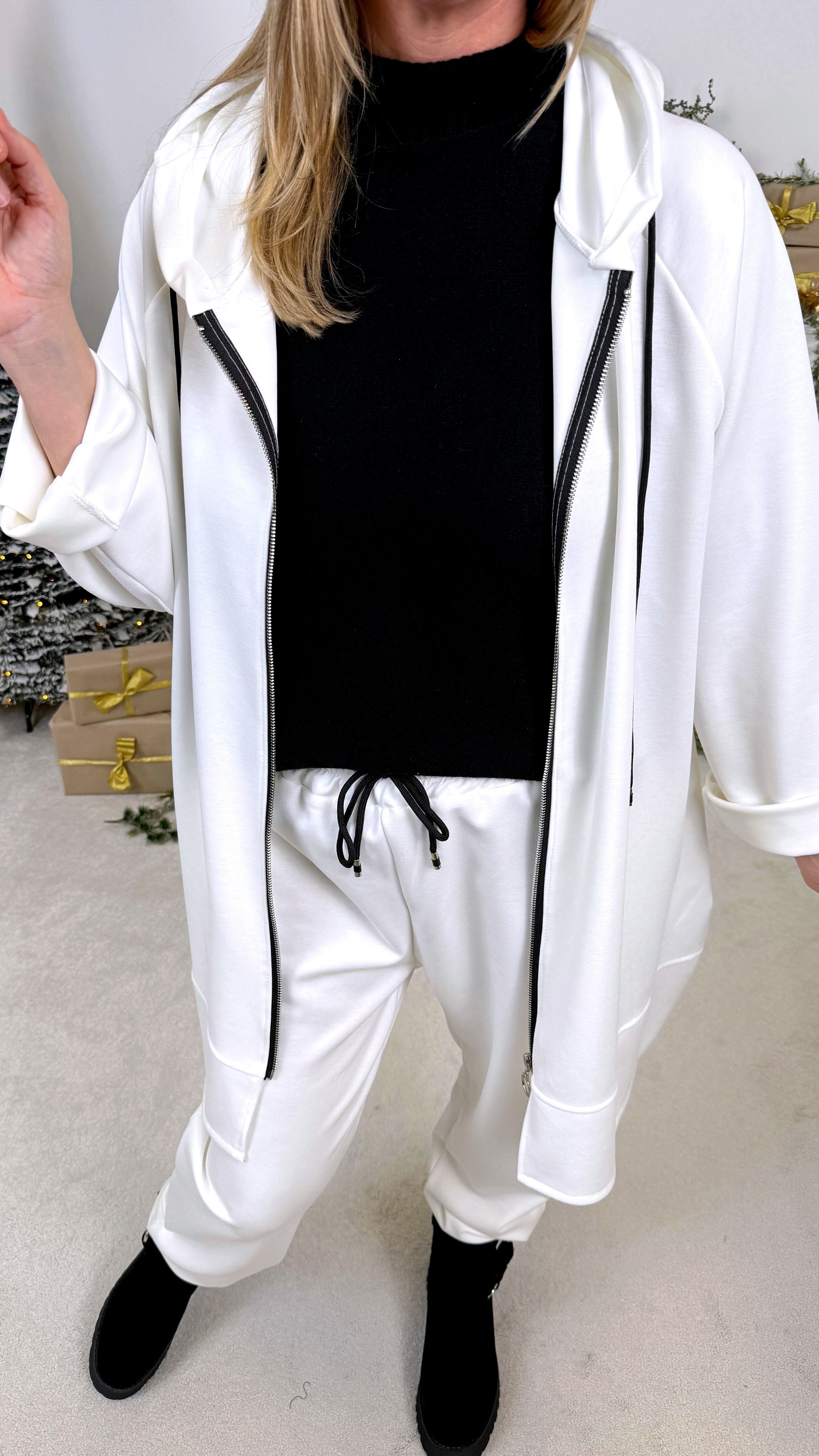 Sweatjacke Midnight Motion *Weiß*