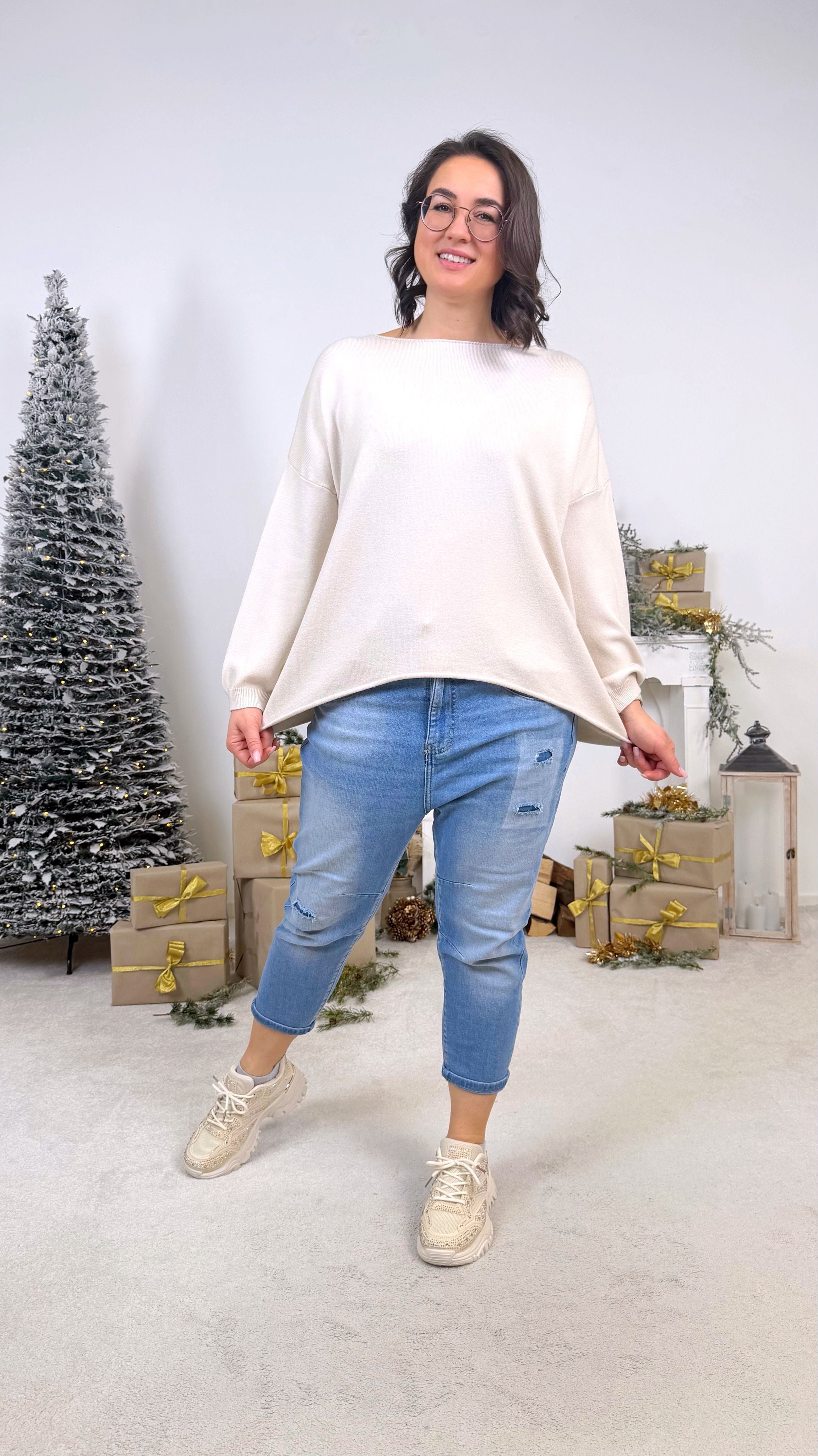 Pullover Bright Spirit *Beige* KS-9635