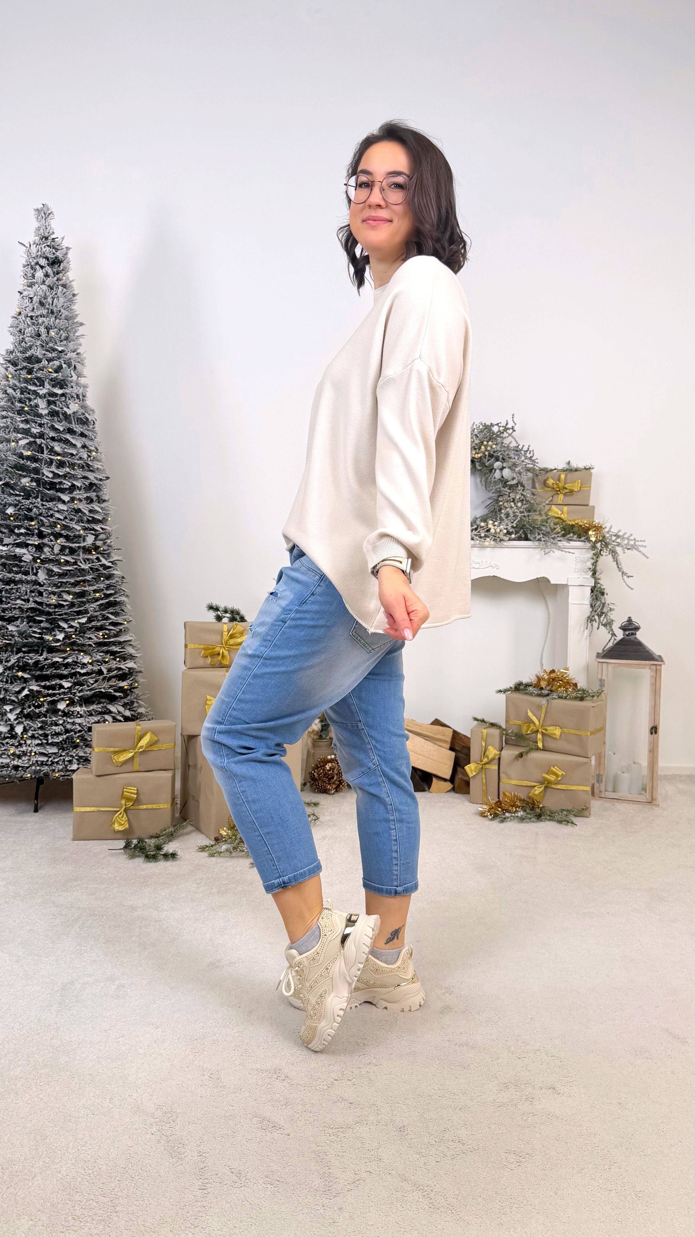 Pullover Bright Spirit *Beige* KS-9635