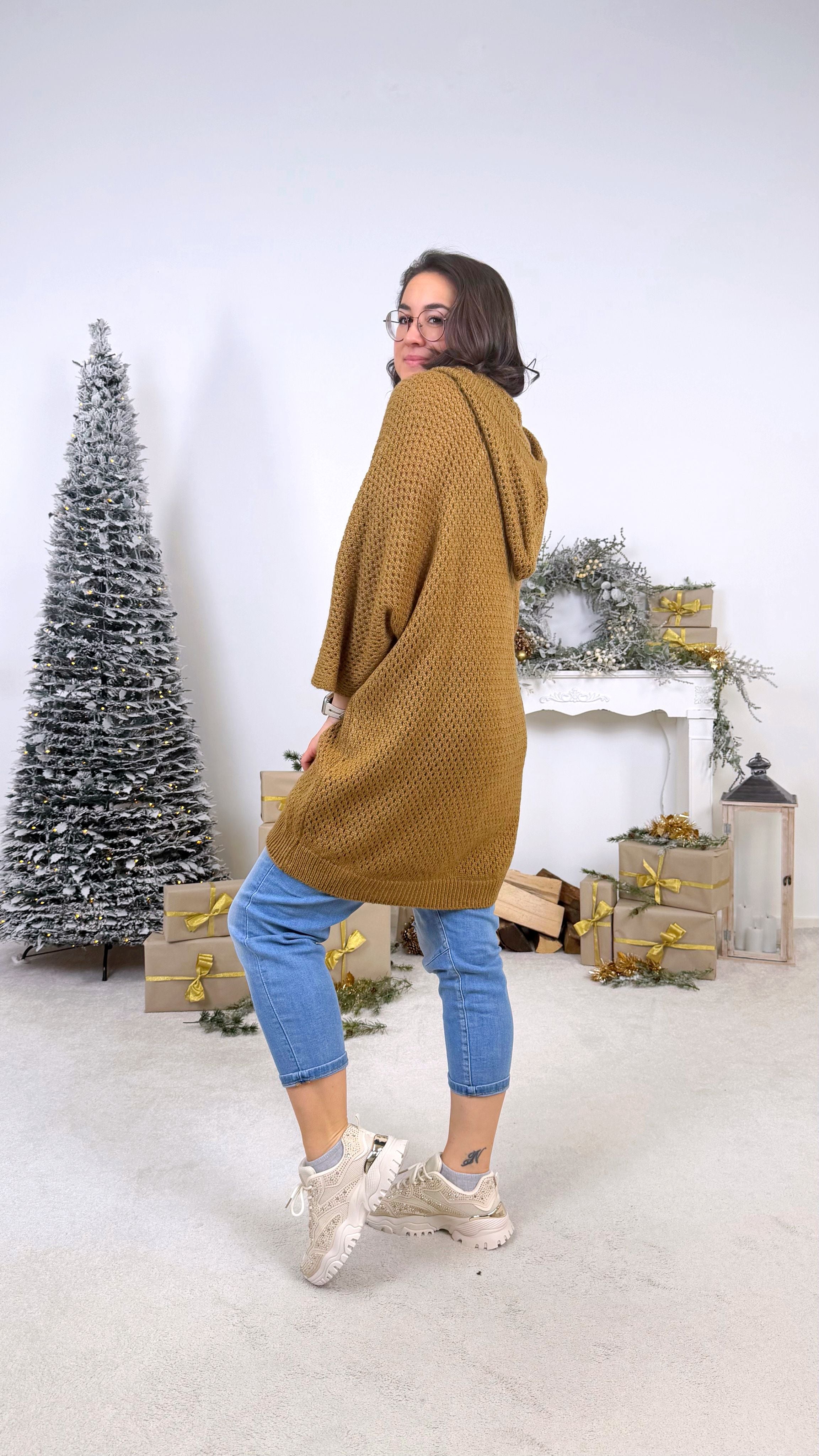 Strickhoodie Softness *Camel*