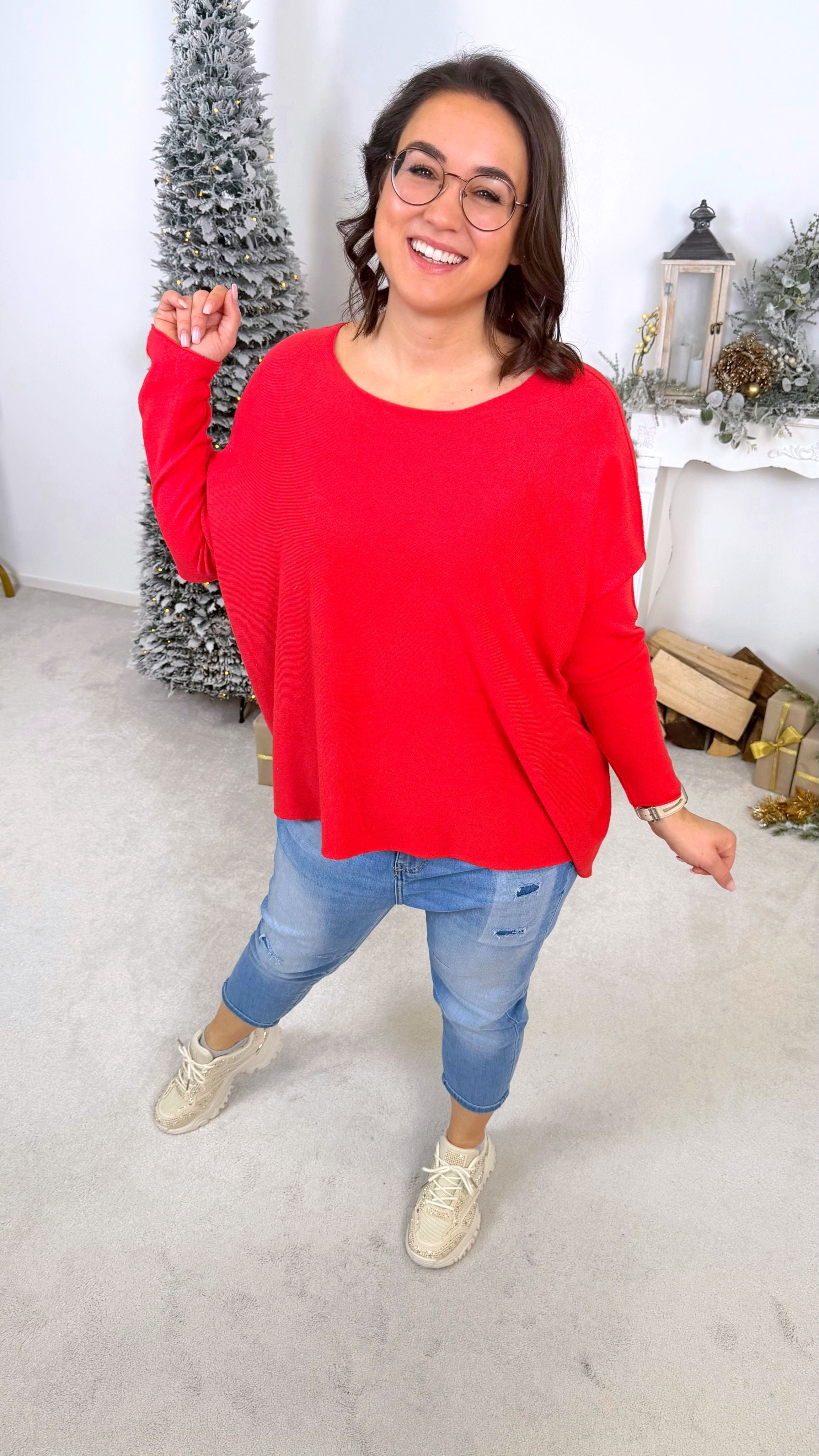 Pullover Timeless Knit *Rot*