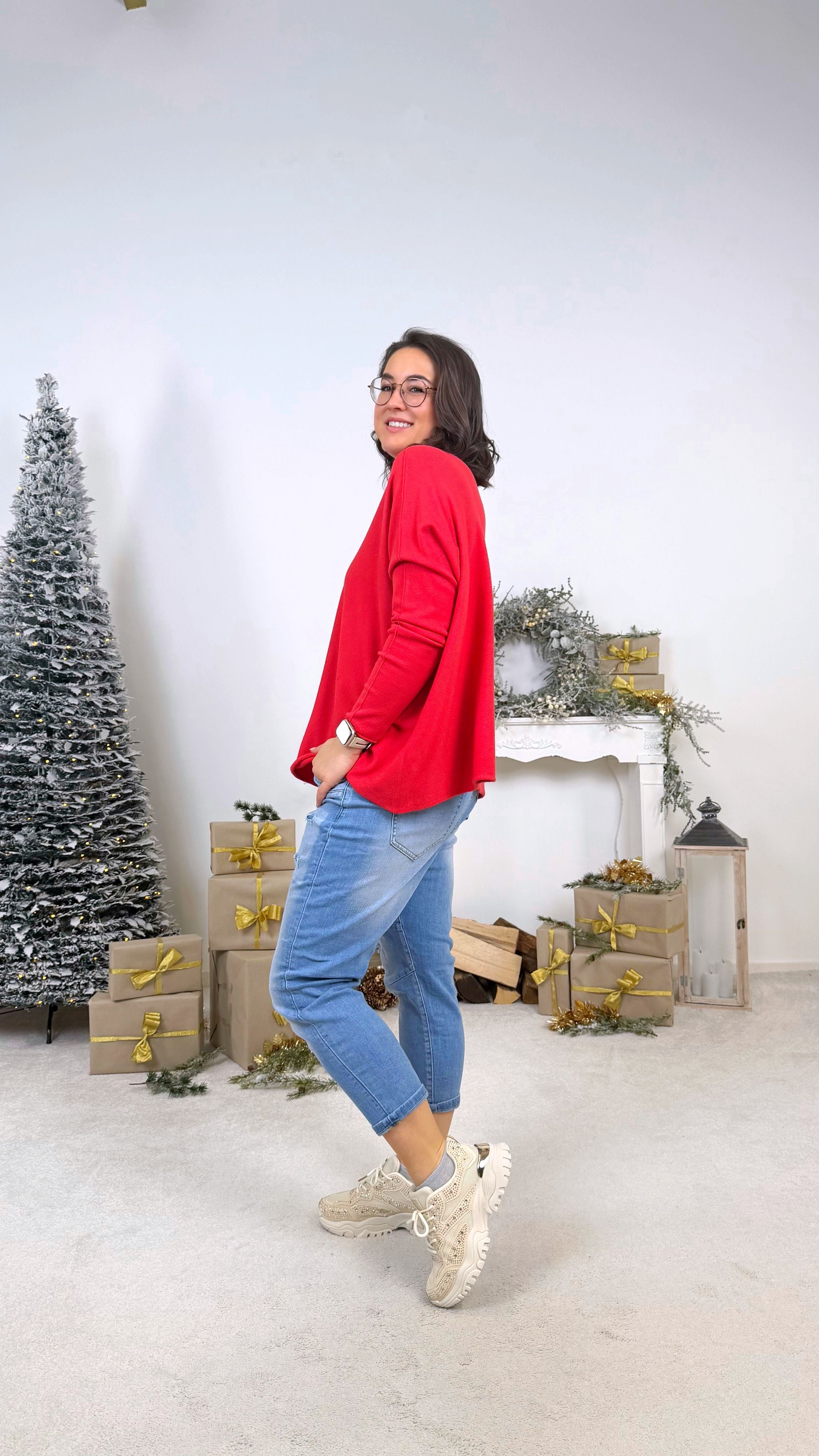 Pullover Timeless Knit *Rot*