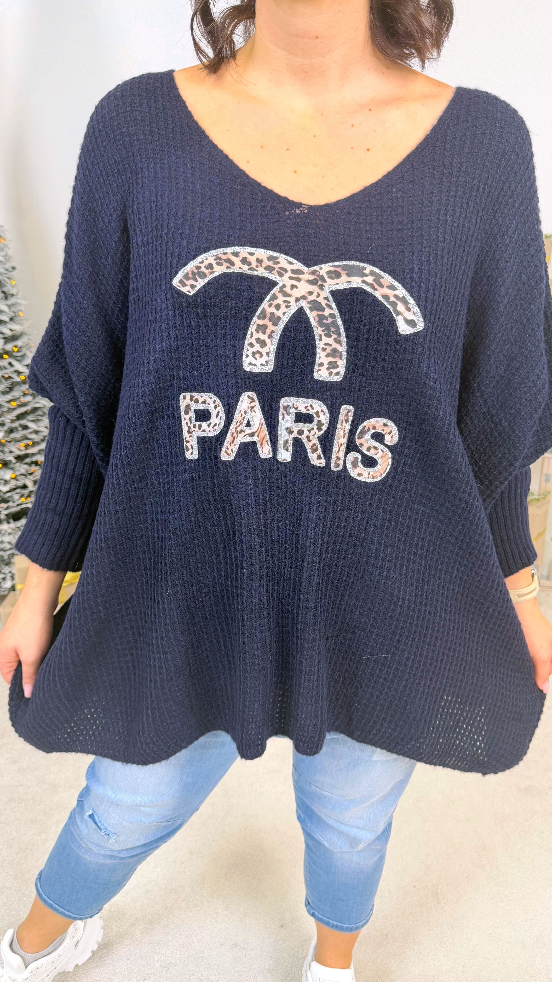 Strickpullover Snuggle Loom *Dunkelblau*