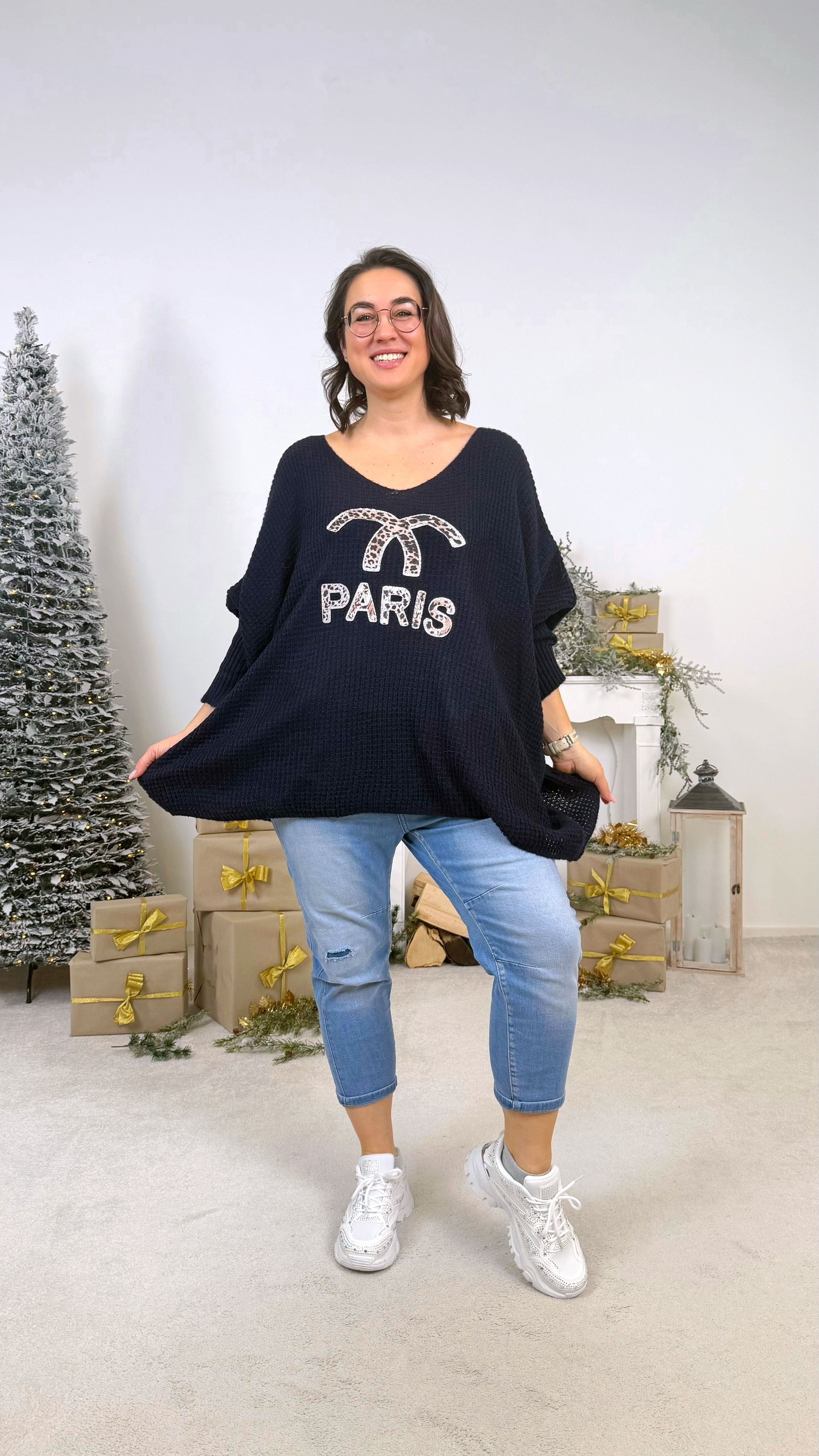 Strickpullover Snuggle Loom *Dunkelblau*