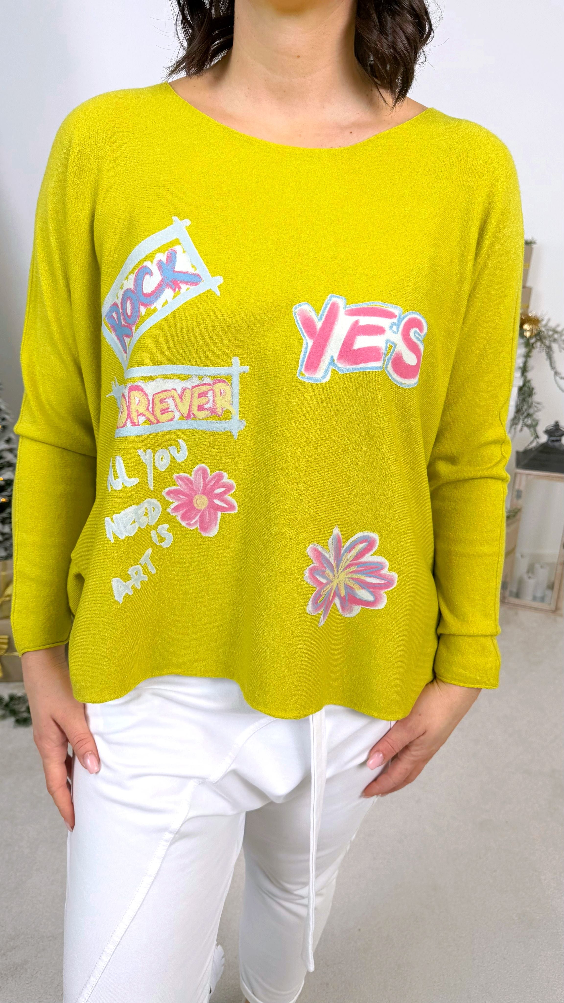 Pullover Comic Mood *Olive*