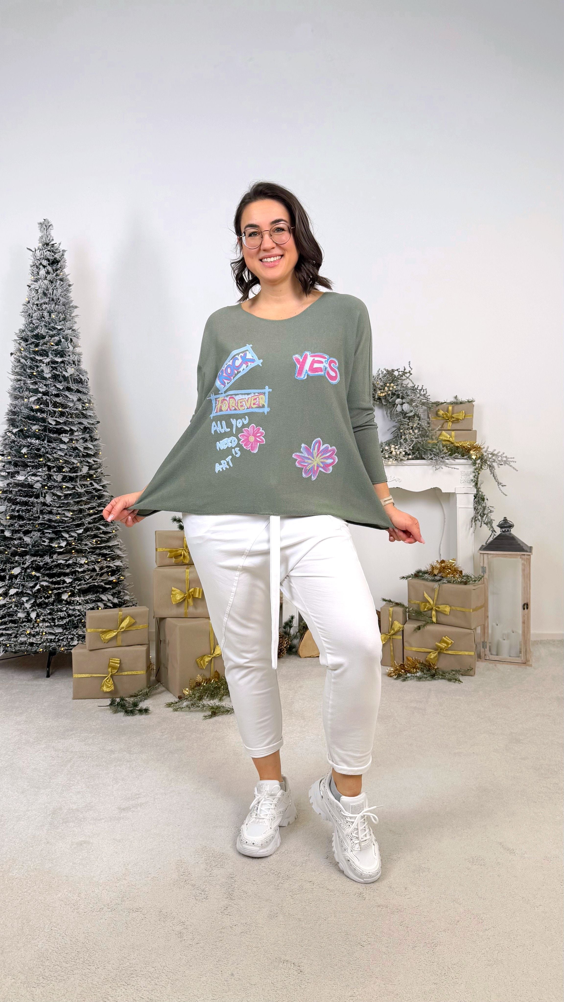 Pullover Comic Mood *Khaki*