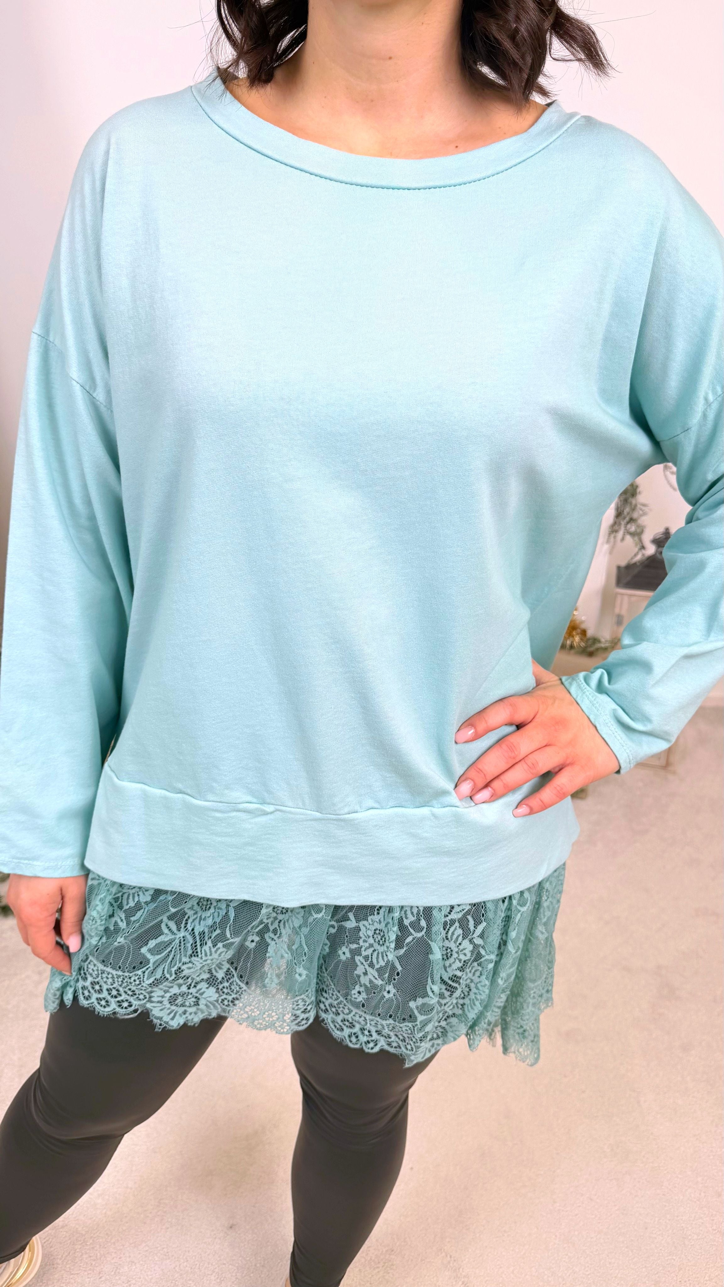 Longshirt Lace Beauty *Mint*