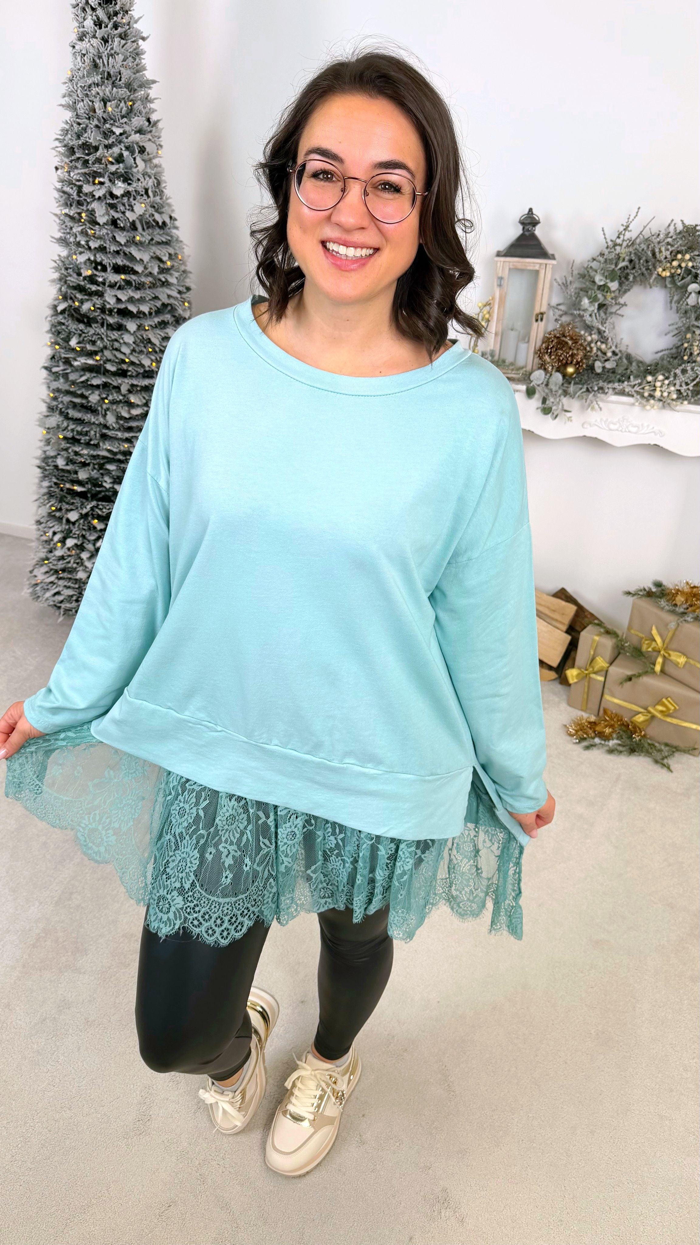 Longshirt Lace Beauty *Mint*