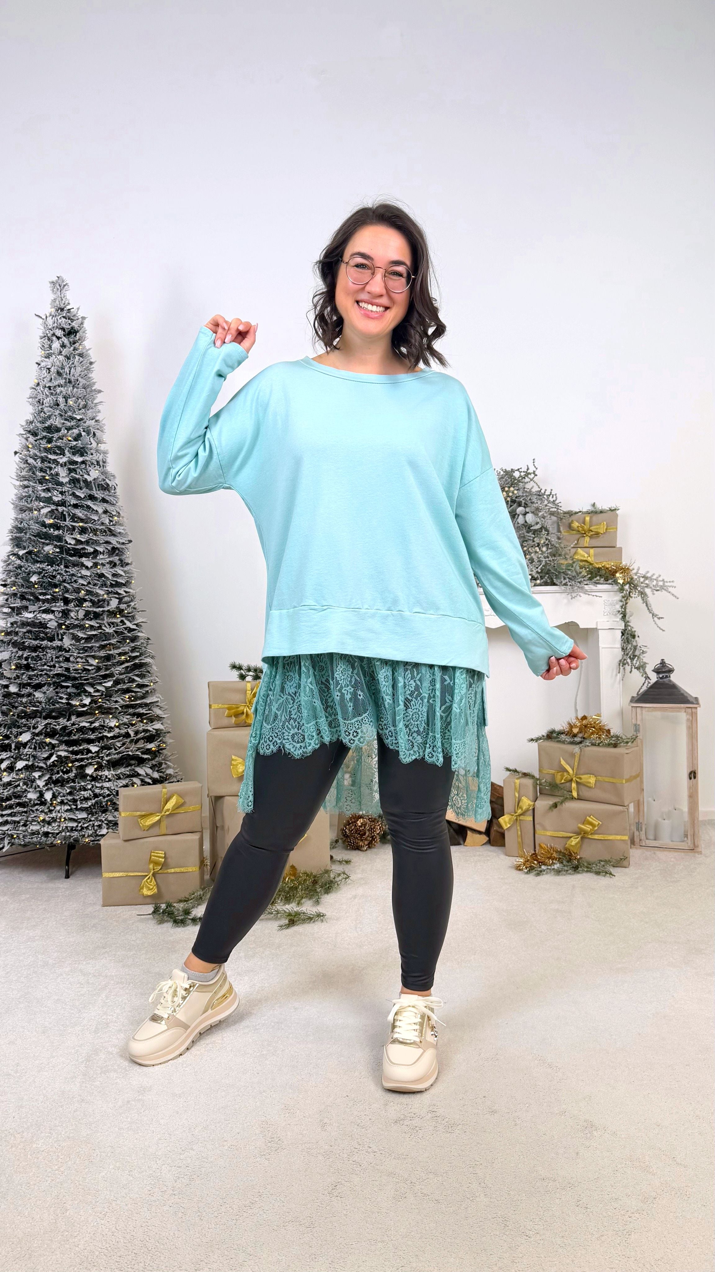 Longshirt Lace Beauty *Mint*