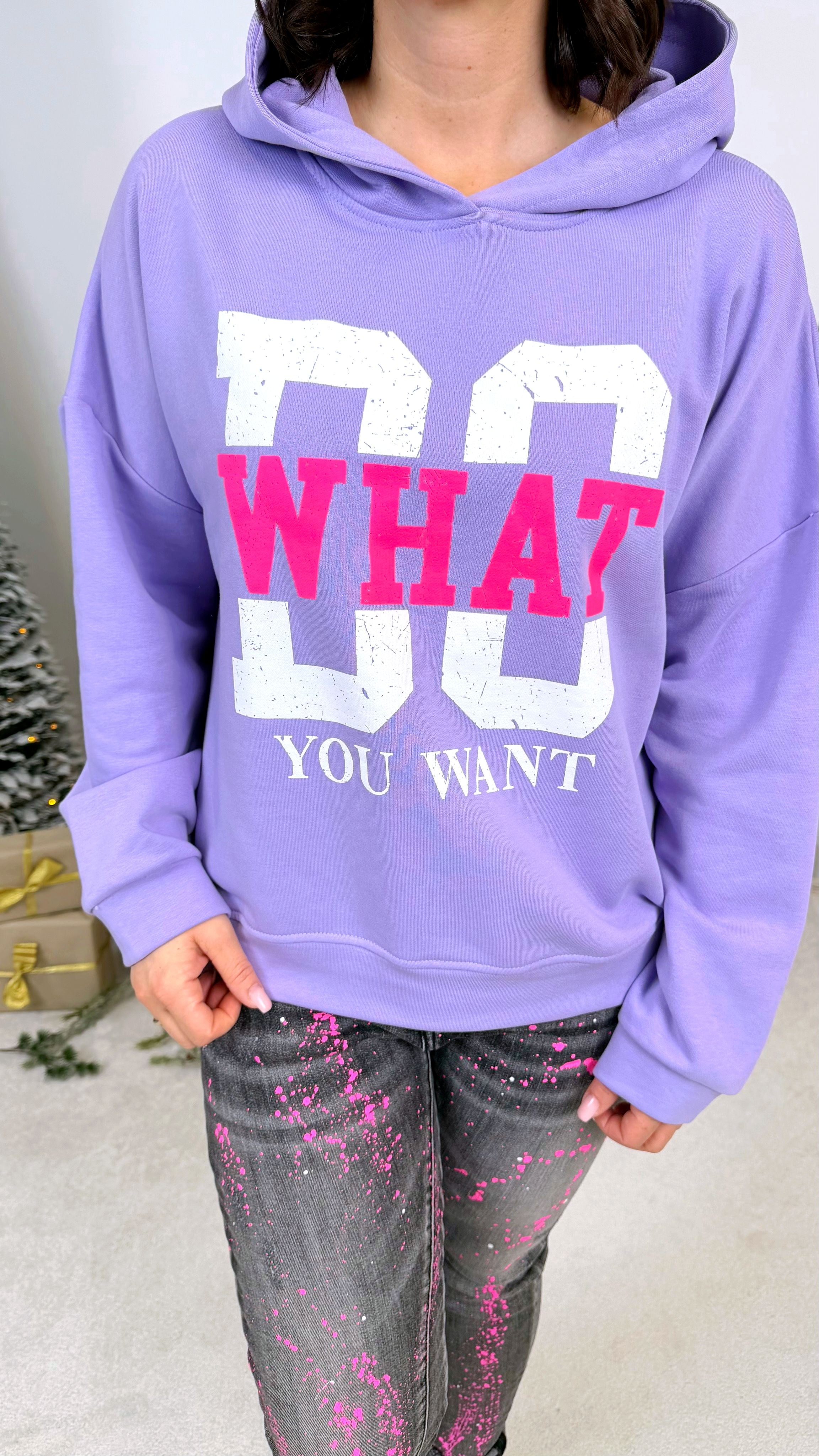 Hoodie Do What Your Want *Flieder*