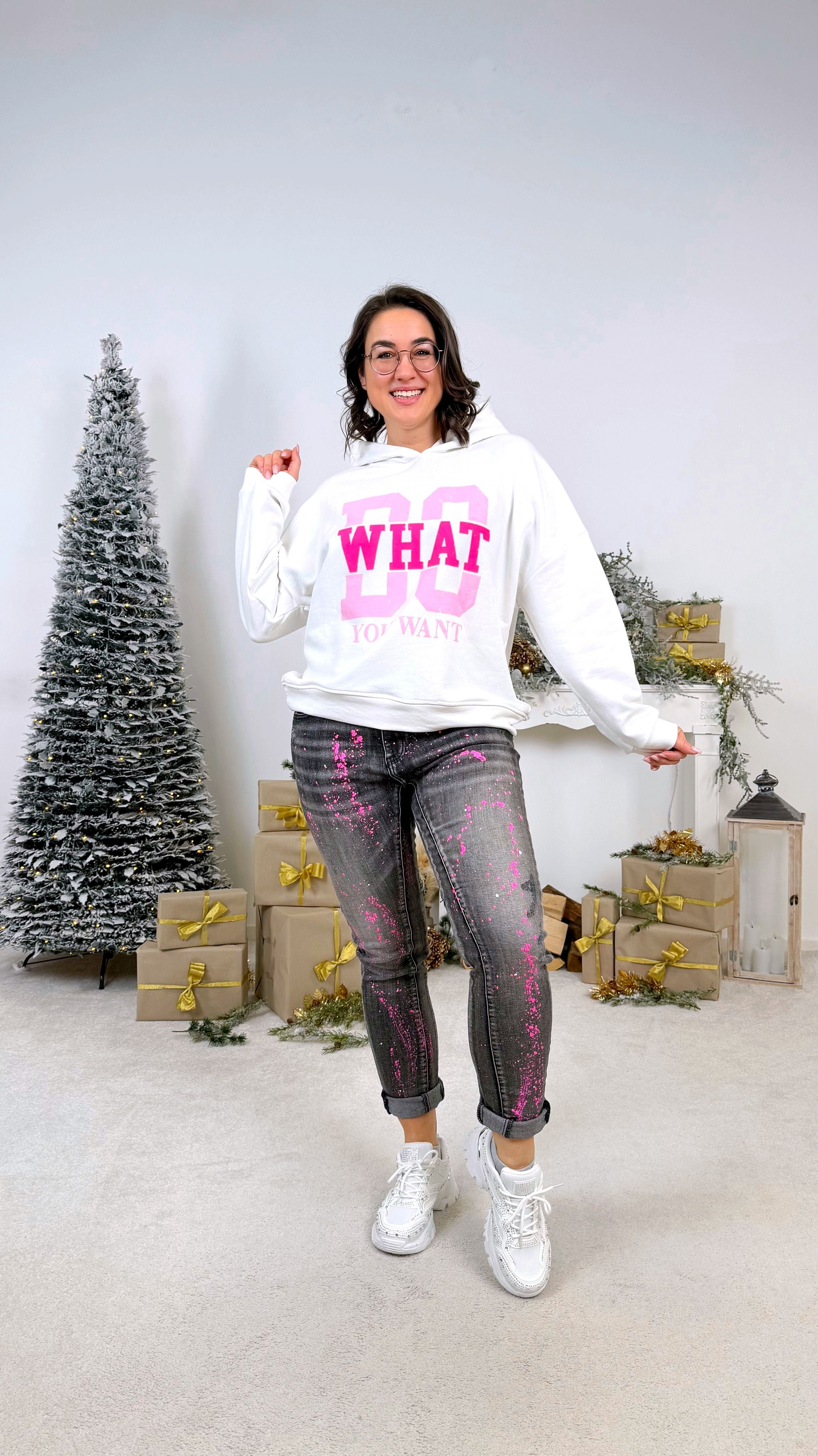 Hoodie Do What Your Want *Weiß*