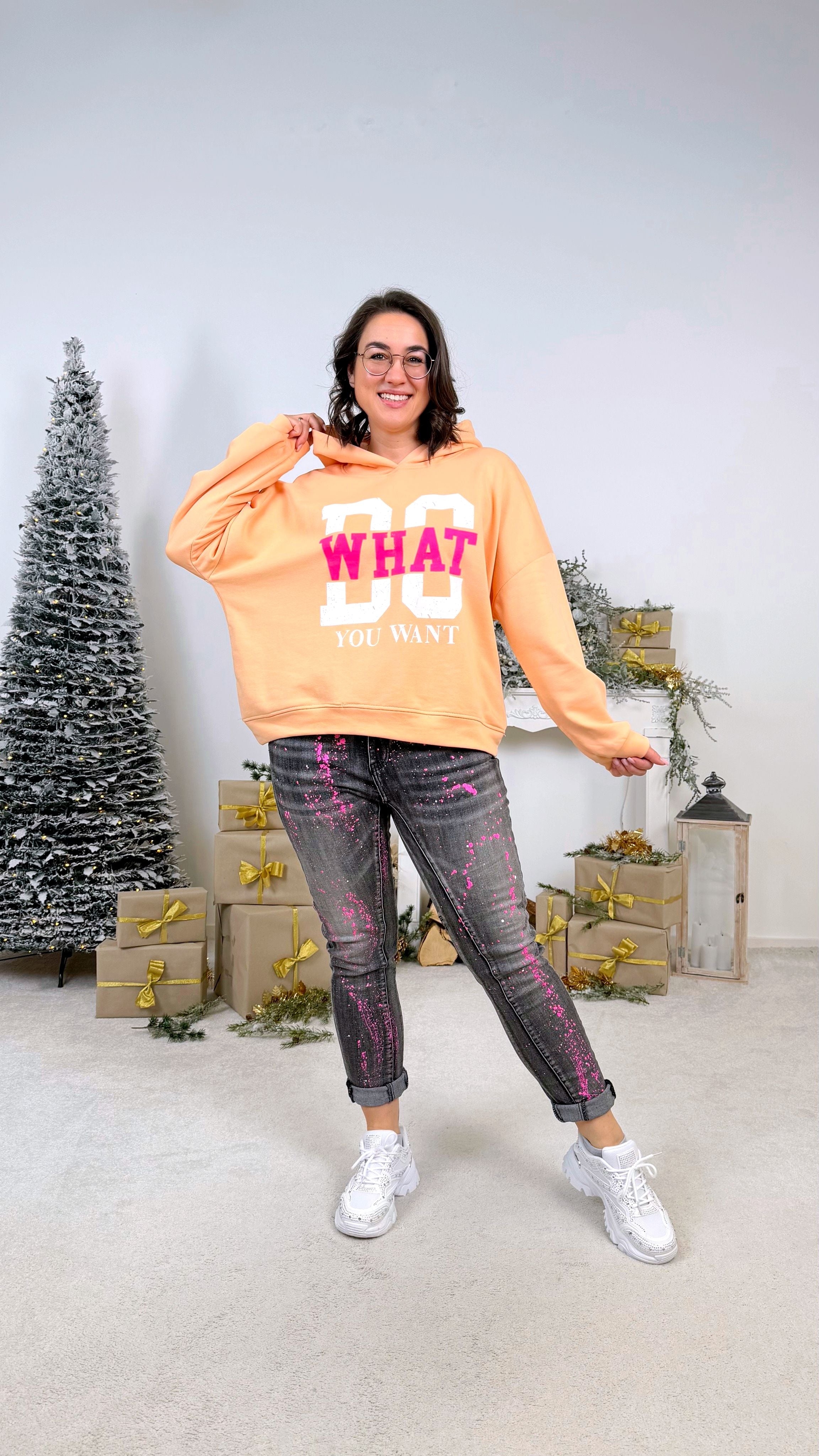 Hoodie Do What Your Want *Apricot*