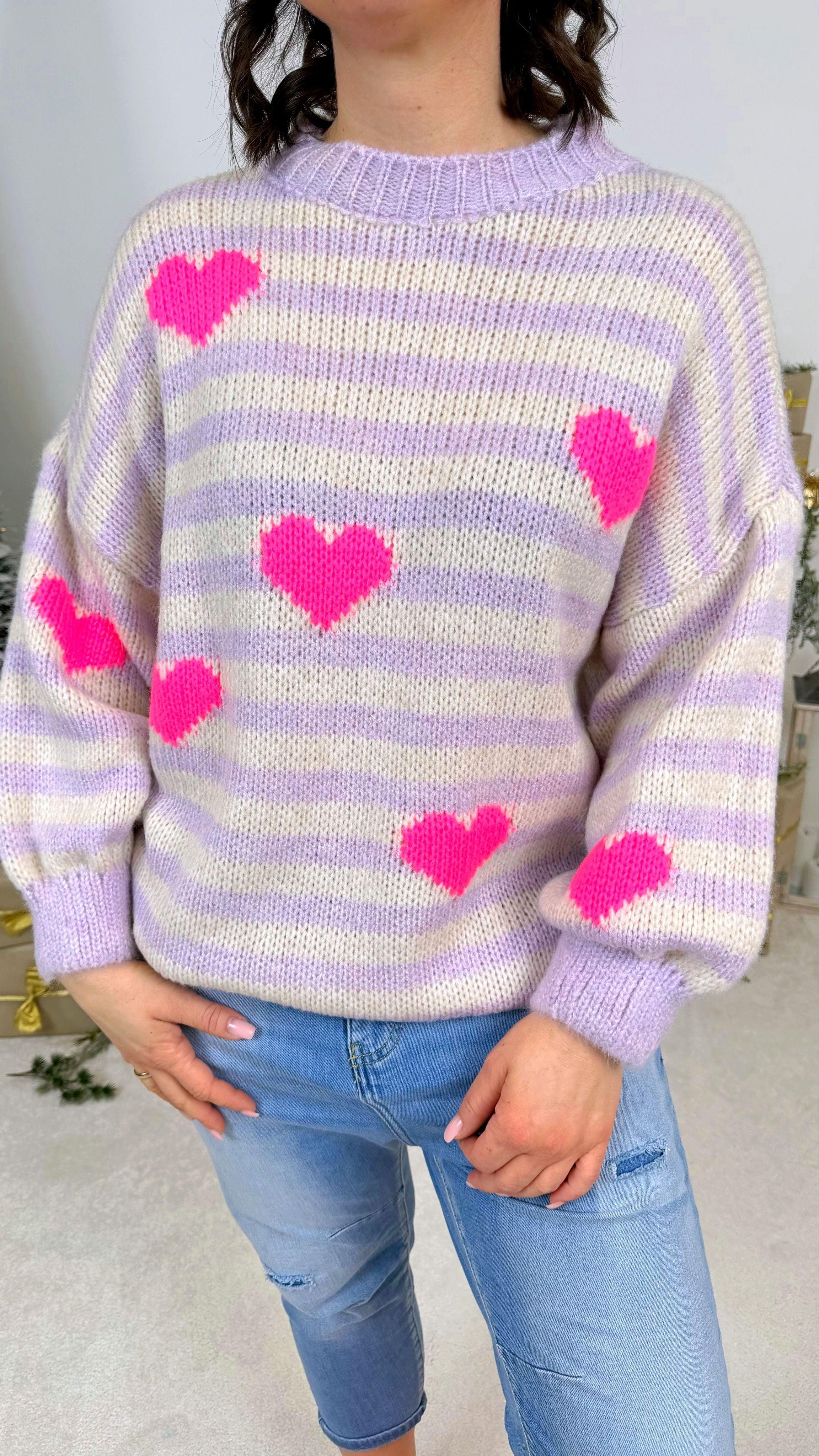 Pullover Candy Heart *Flieder*