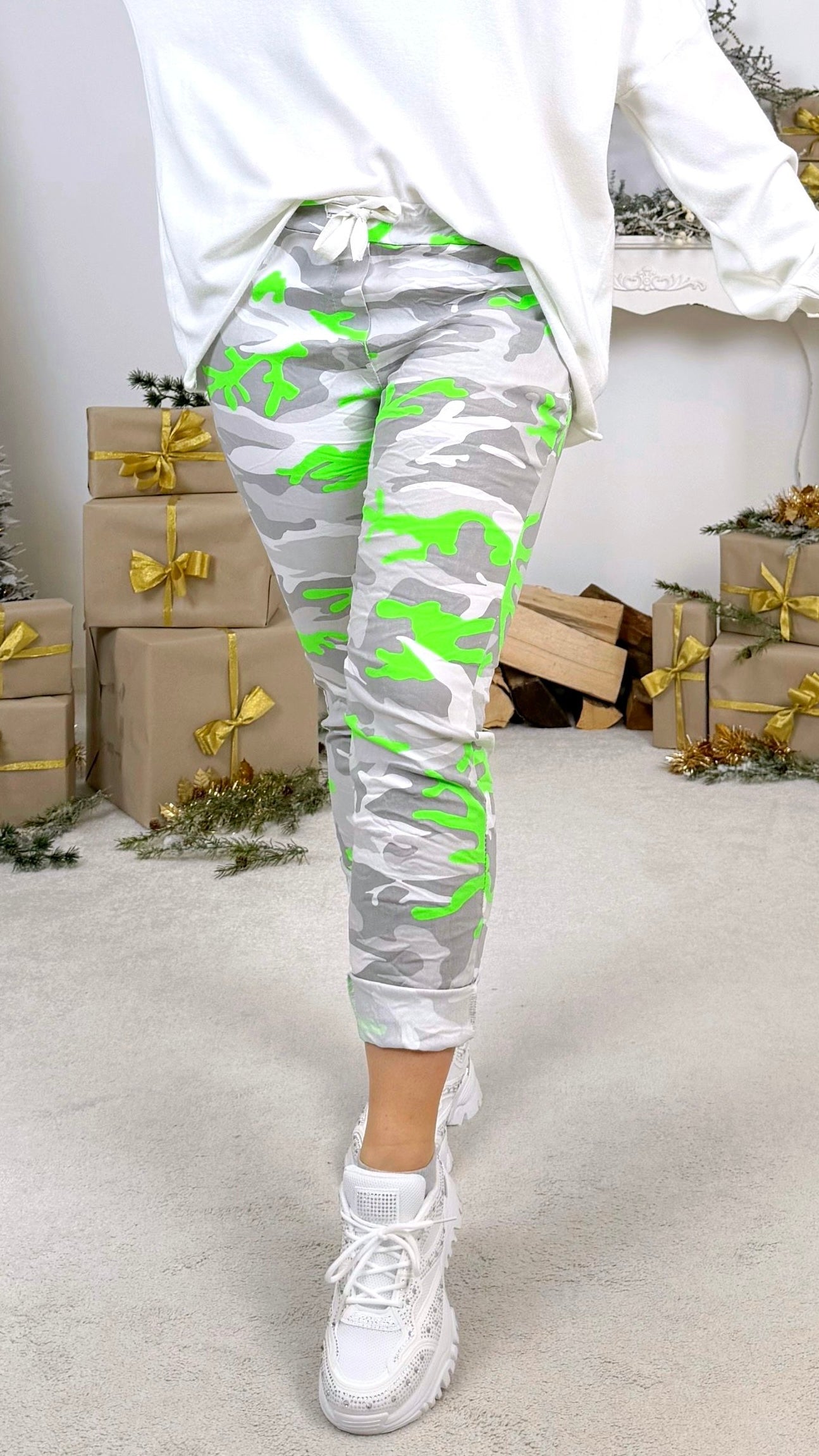 Jogpants Urban Lime *Weiß/Grün*