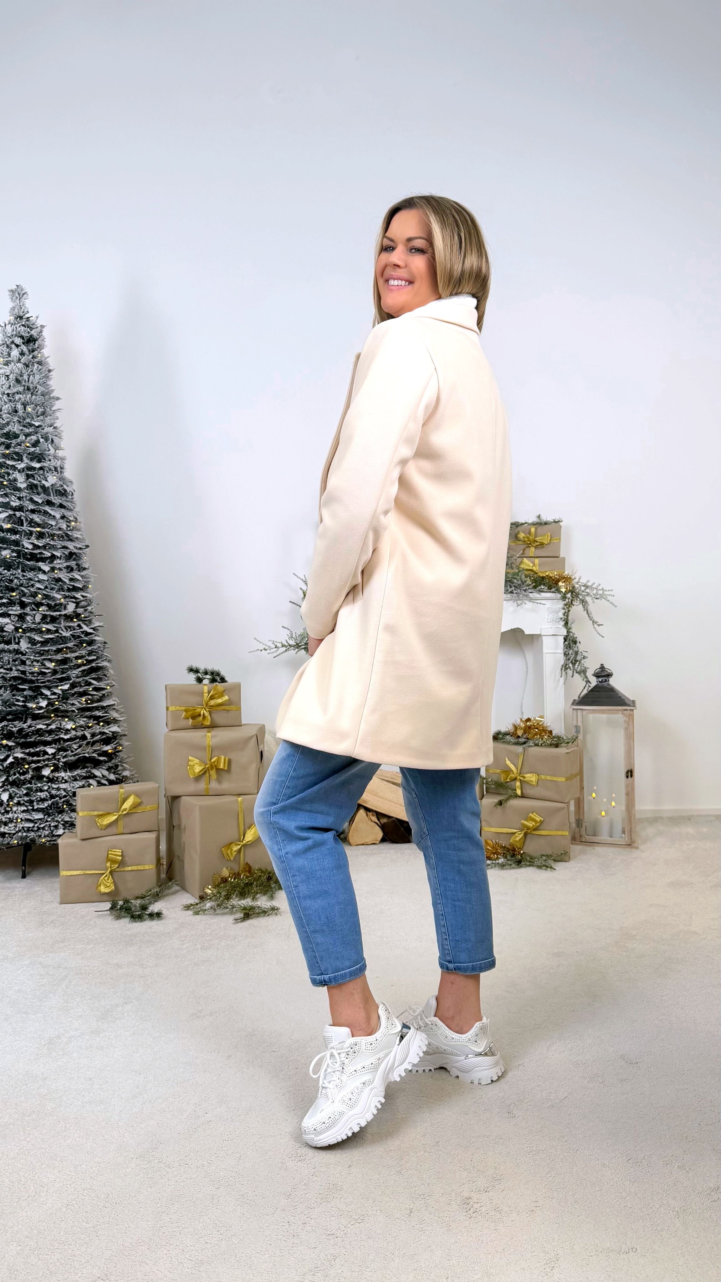 Long Blazer Daily Chic *Creme*