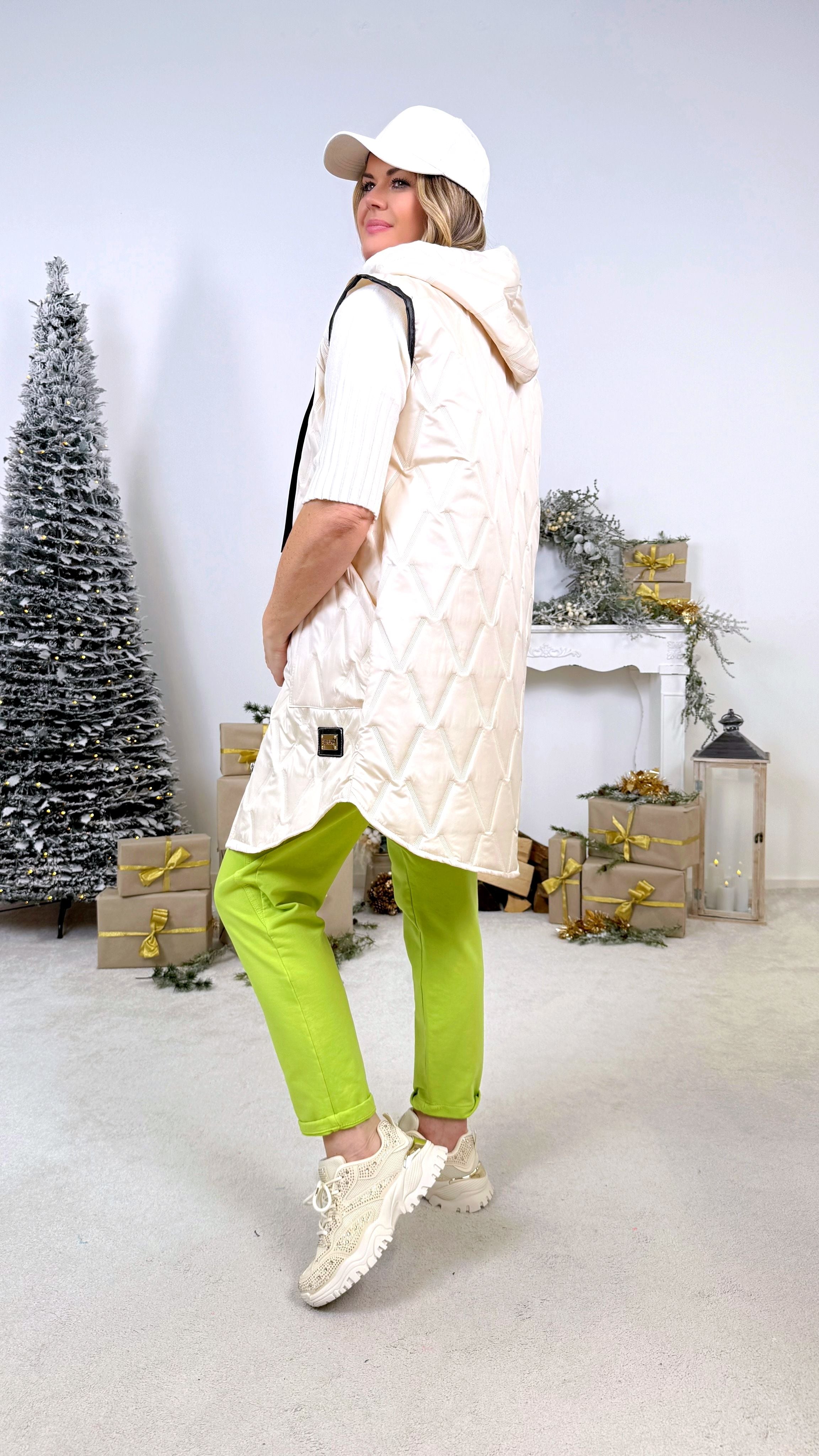 Dünne Steppweste Active Star *Creme/Beige*