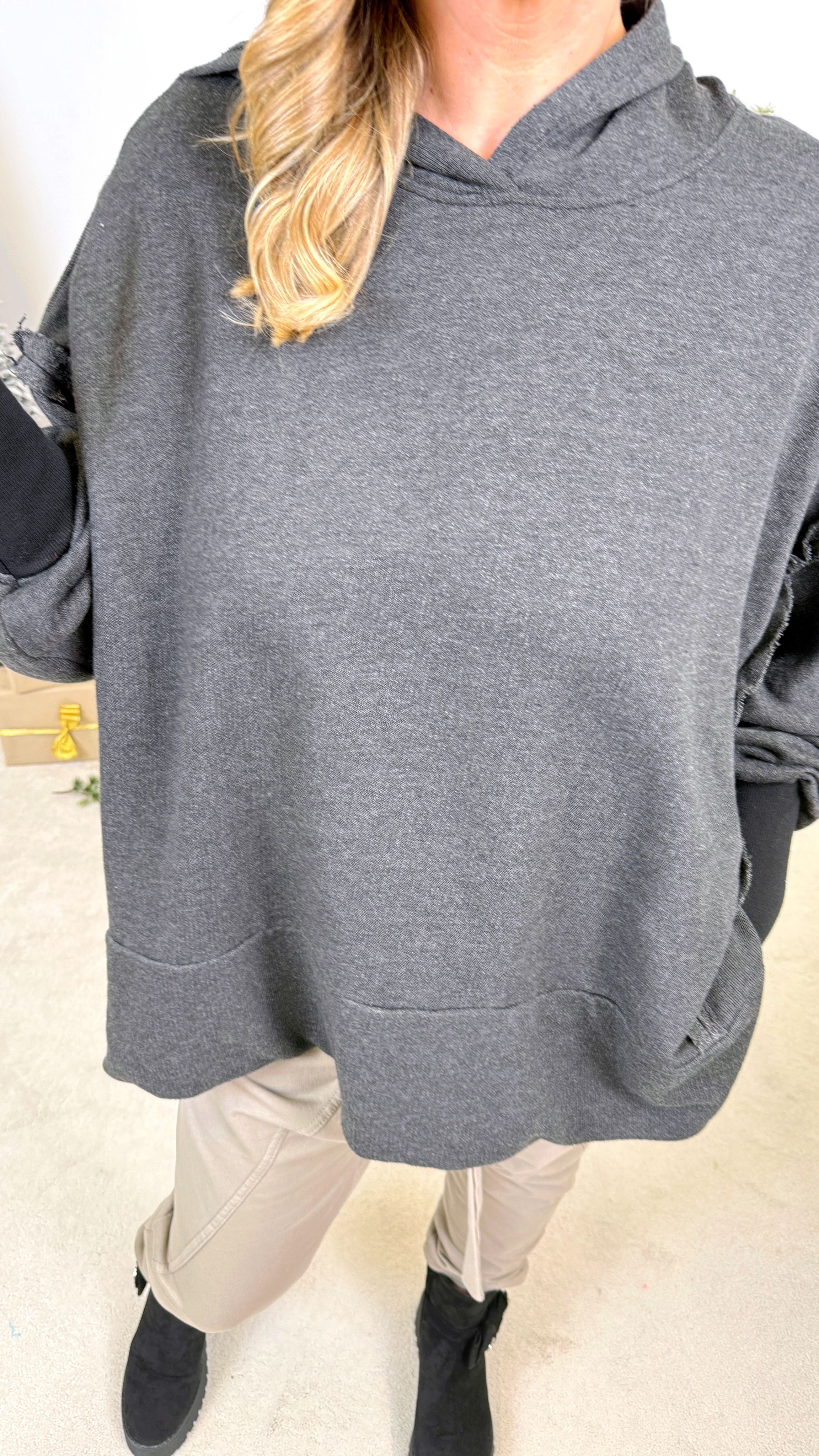 Hoodie Dreamy Velvet *Anthrazit*