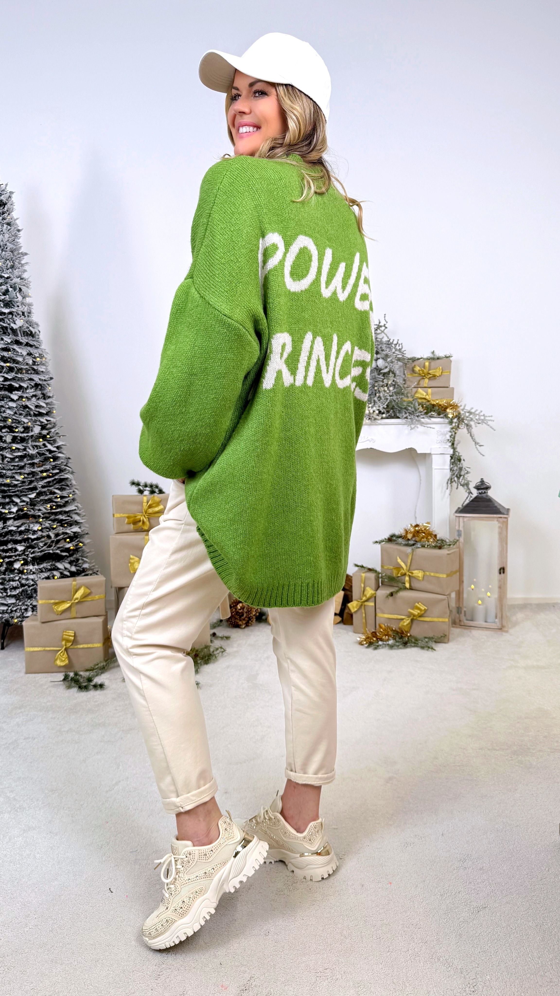 Strickpullover Power Princess *Grün*
