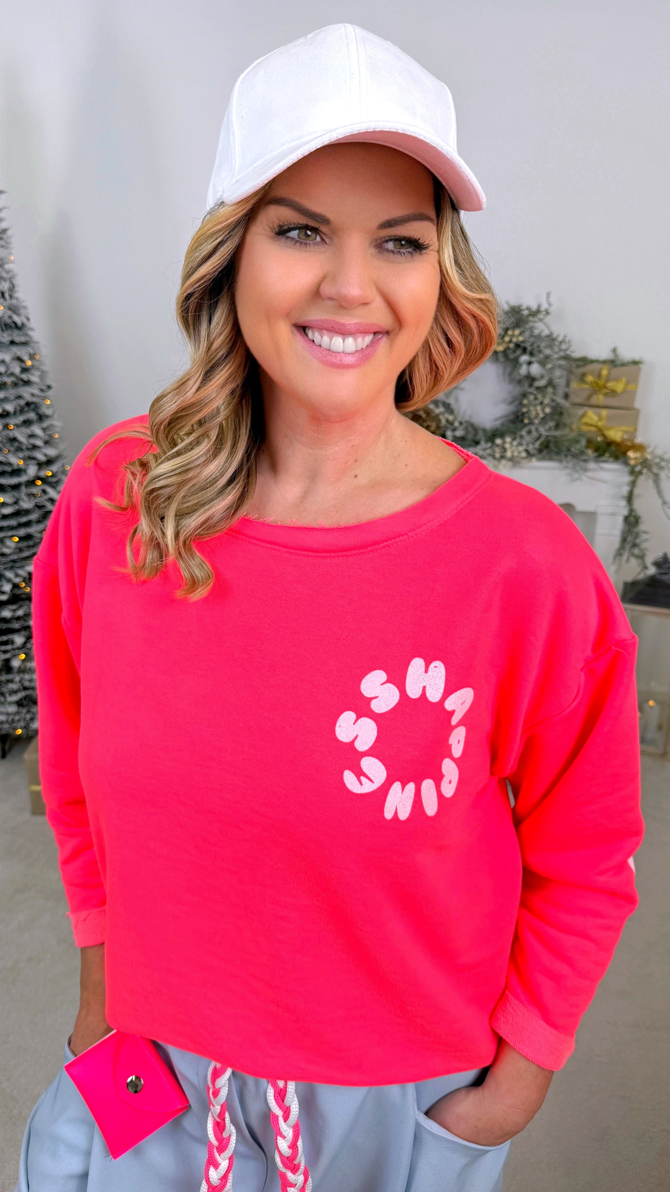Pullover Happiness Circle *Neon Pink*
