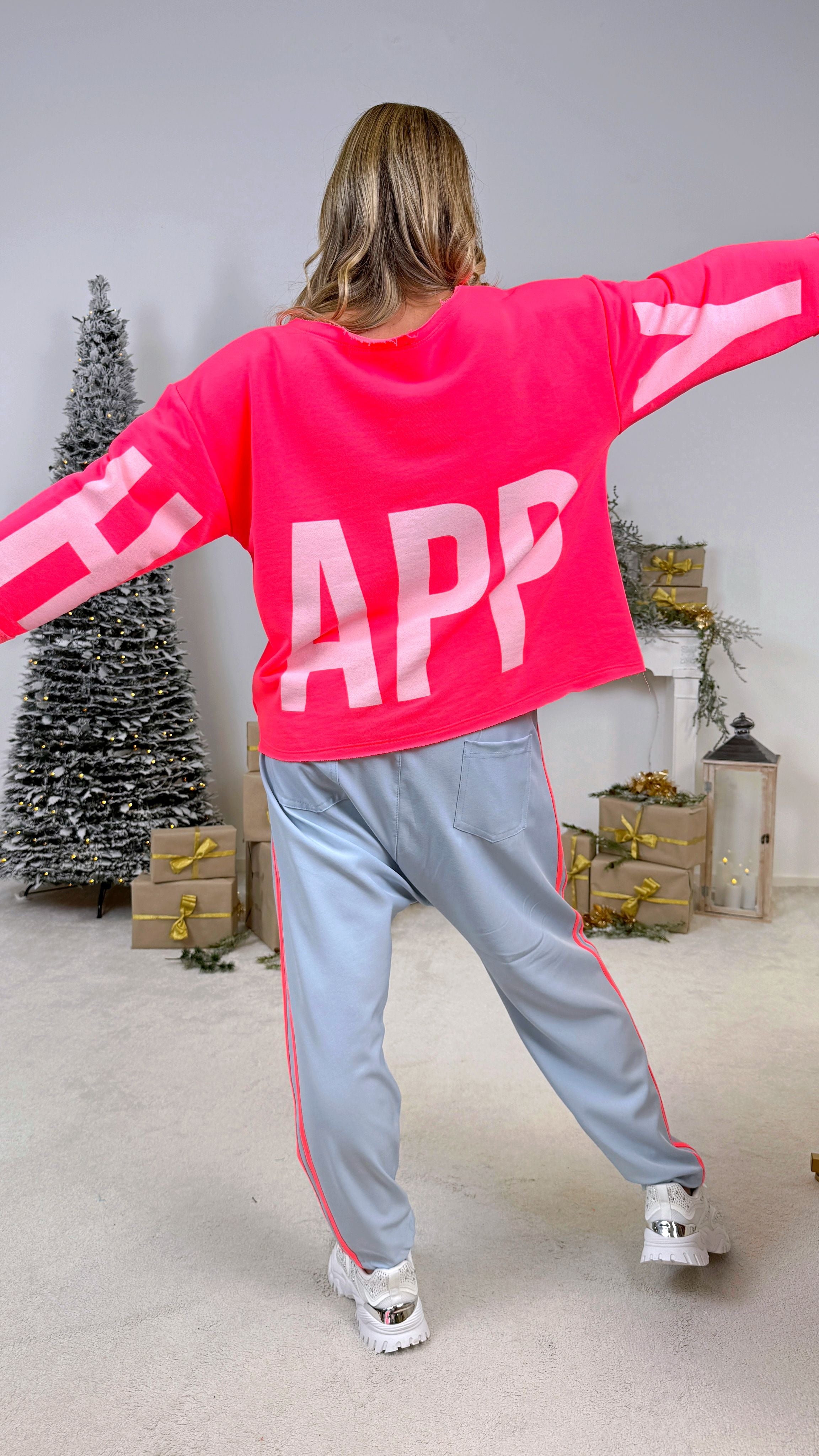 Pullover Happiness Circle *Neon Pink*