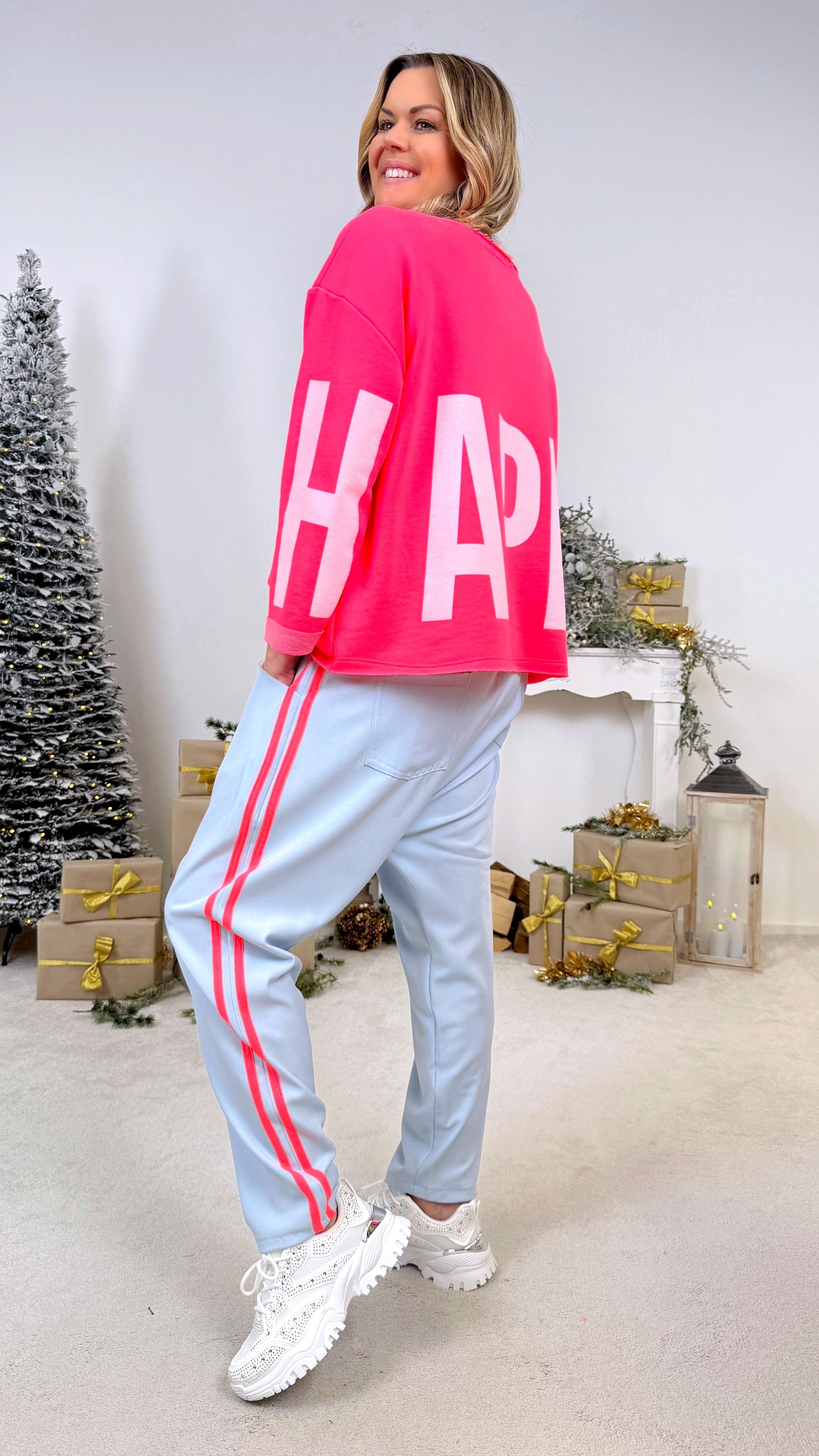 Pullover Happiness Circle *Neon Pink*