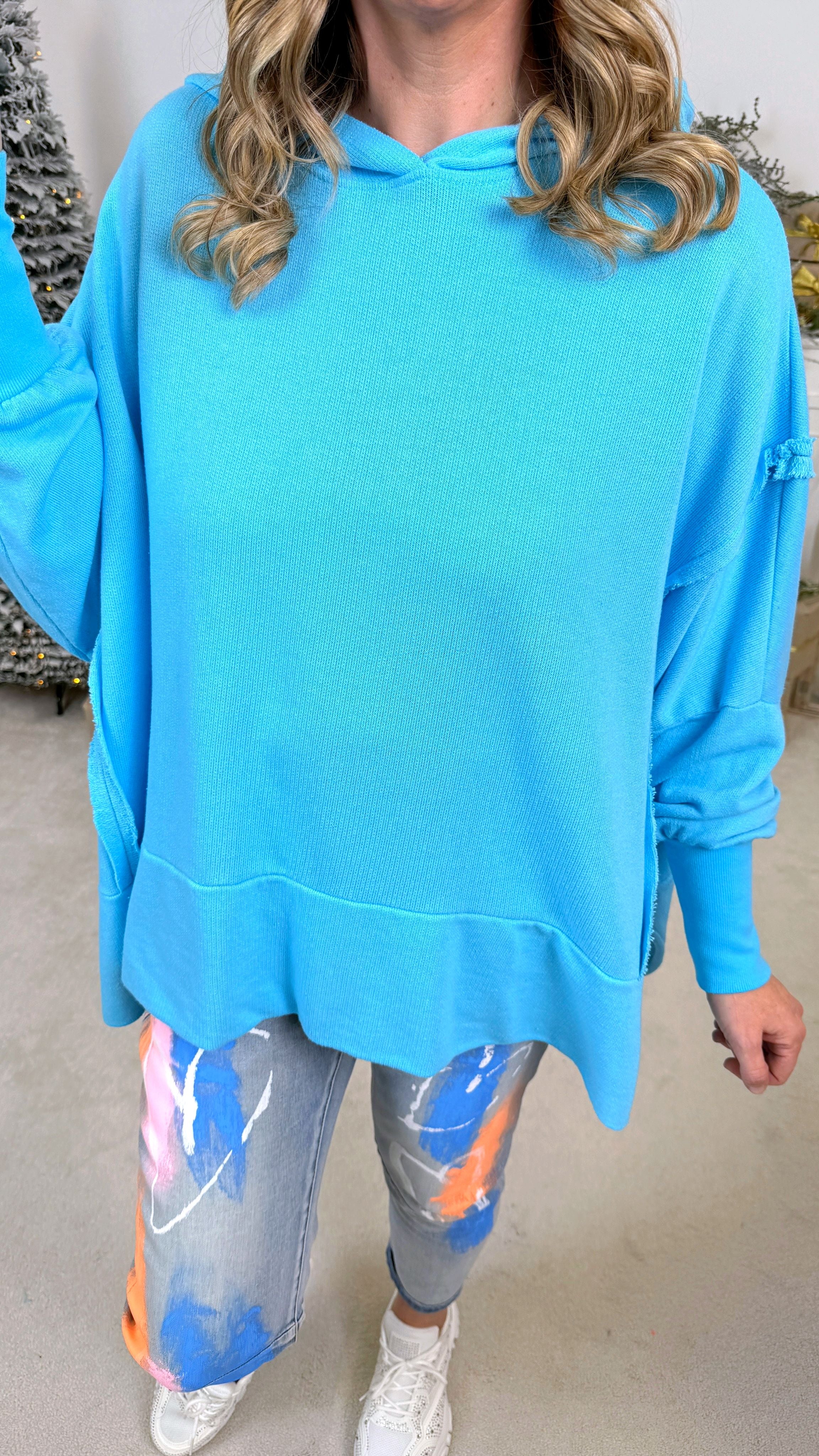 Hoodie Dreamy Velvet *Türkis*