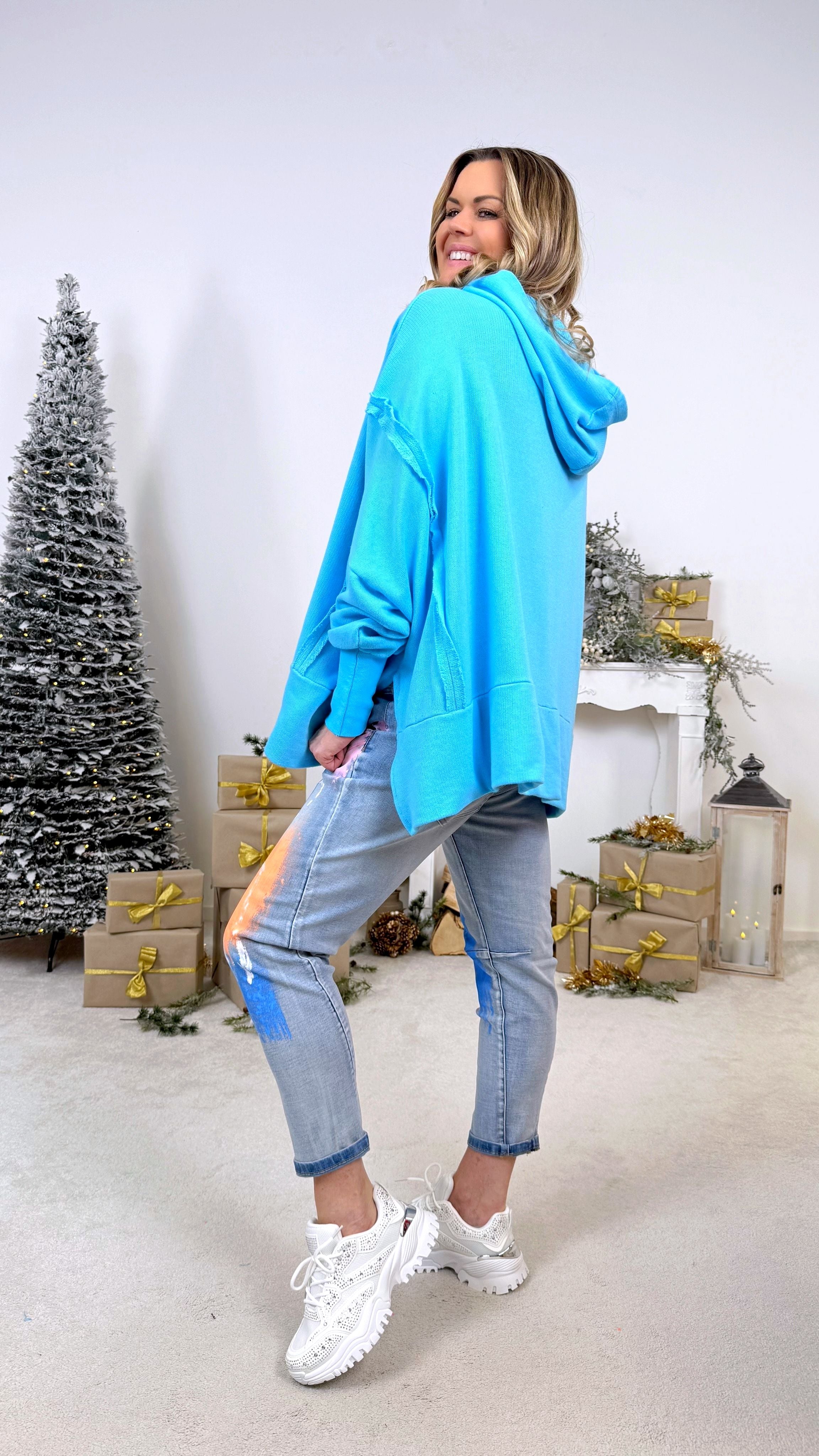 Hoodie Dreamy Velvet *Türkis*