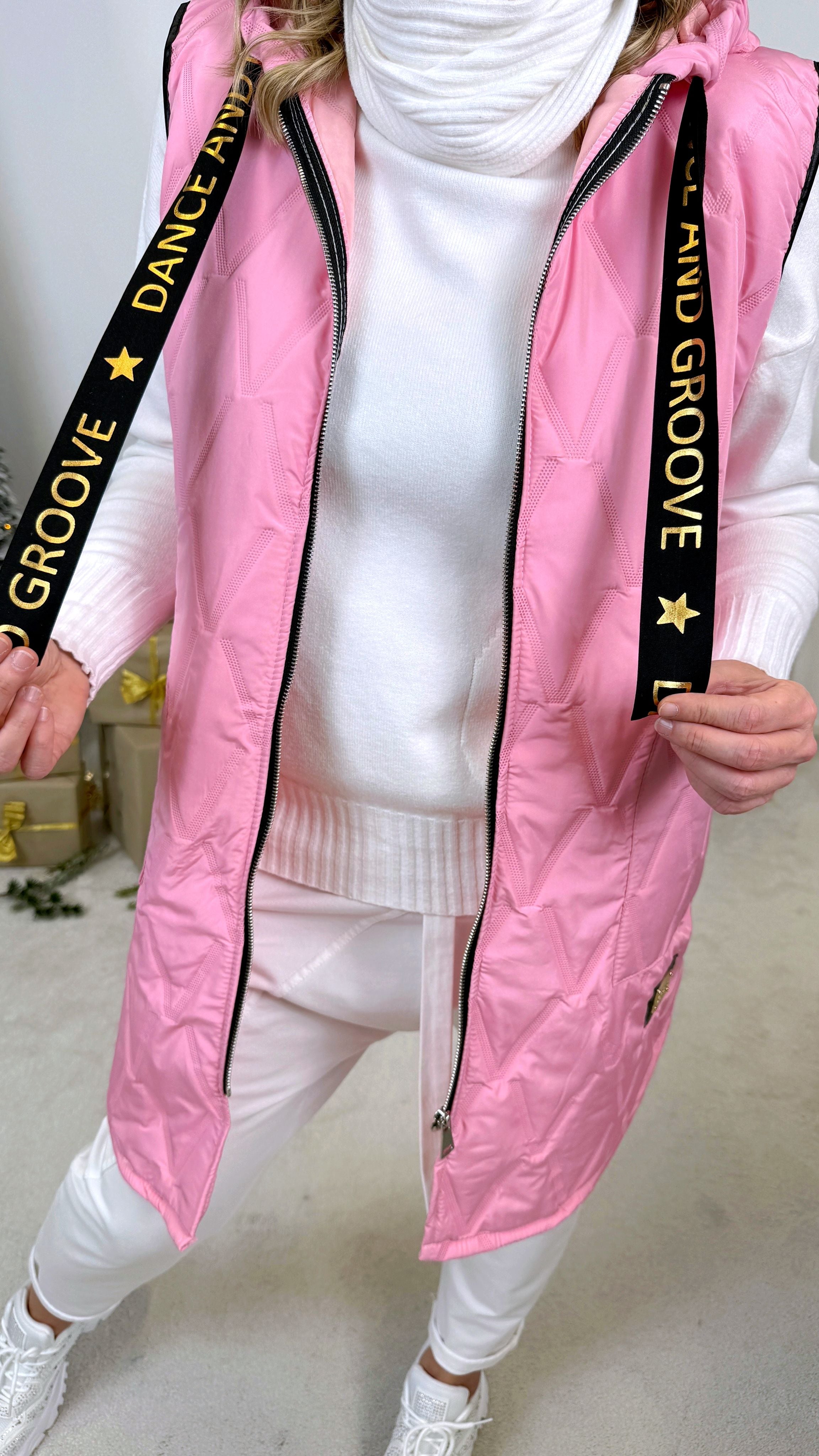 Dünne Steppweste Active Star *Rosa*