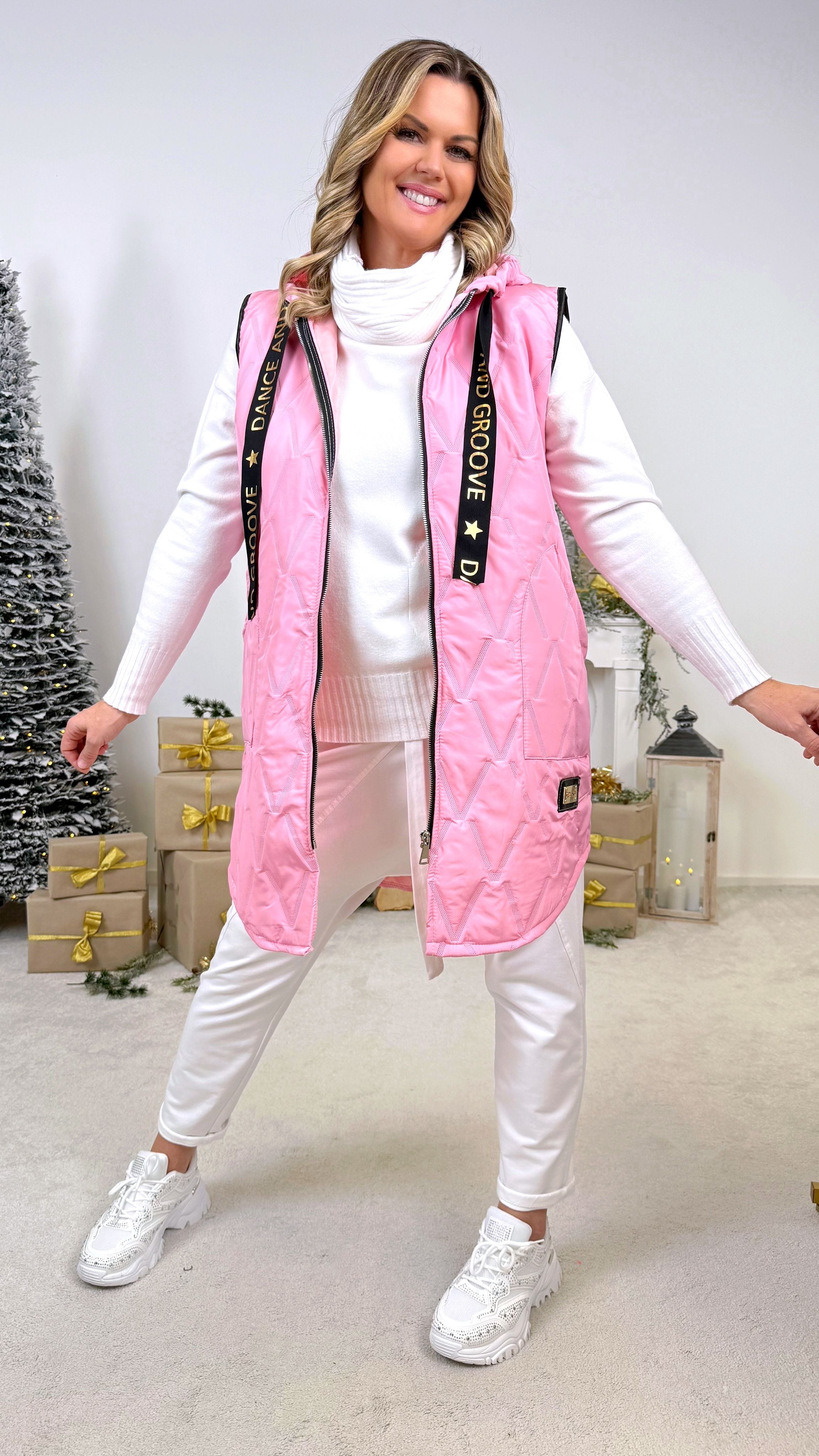 Dünne Steppweste Active Star *Rosa*