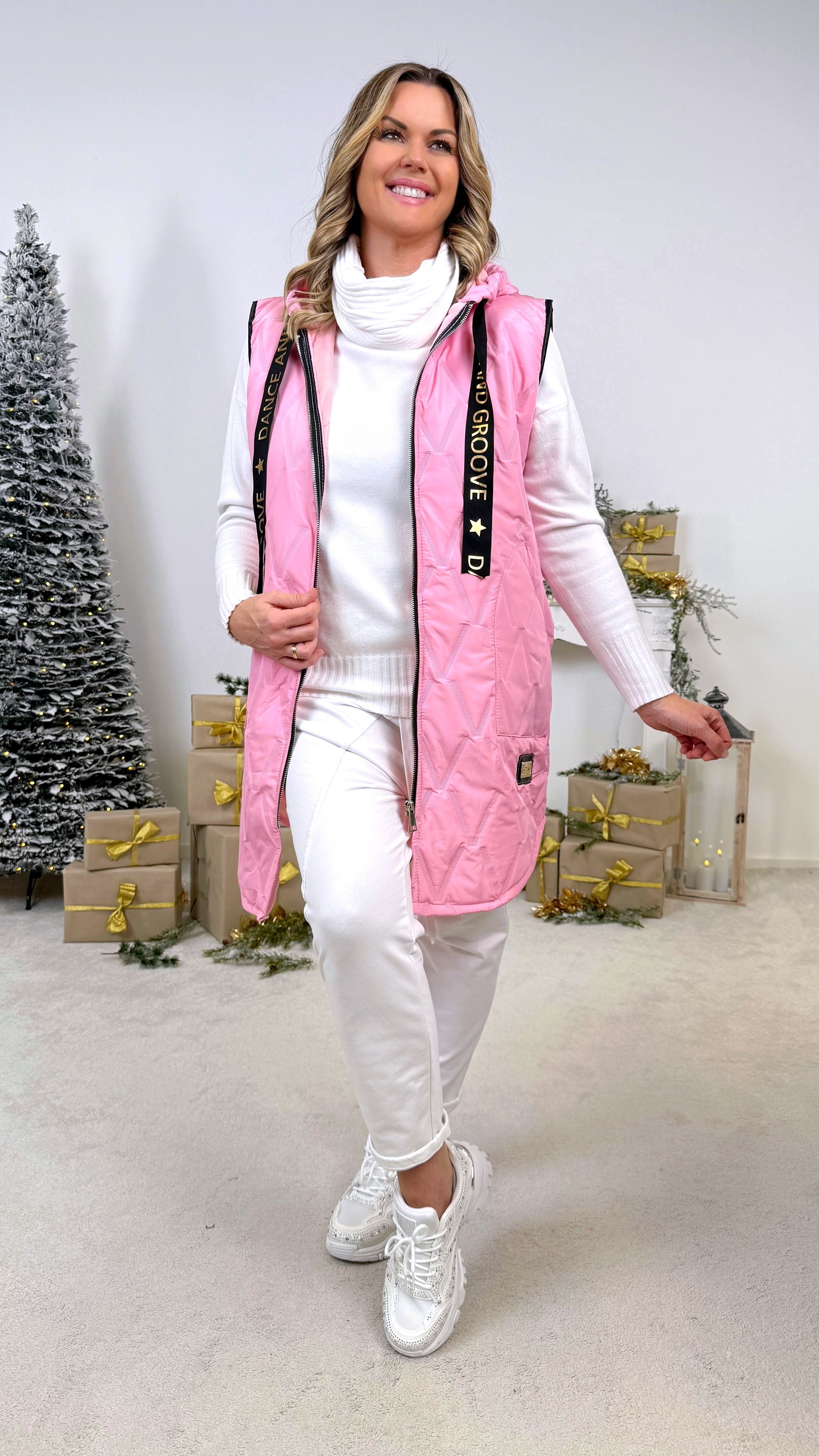 Dünne Steppweste Active Star *Rosa*