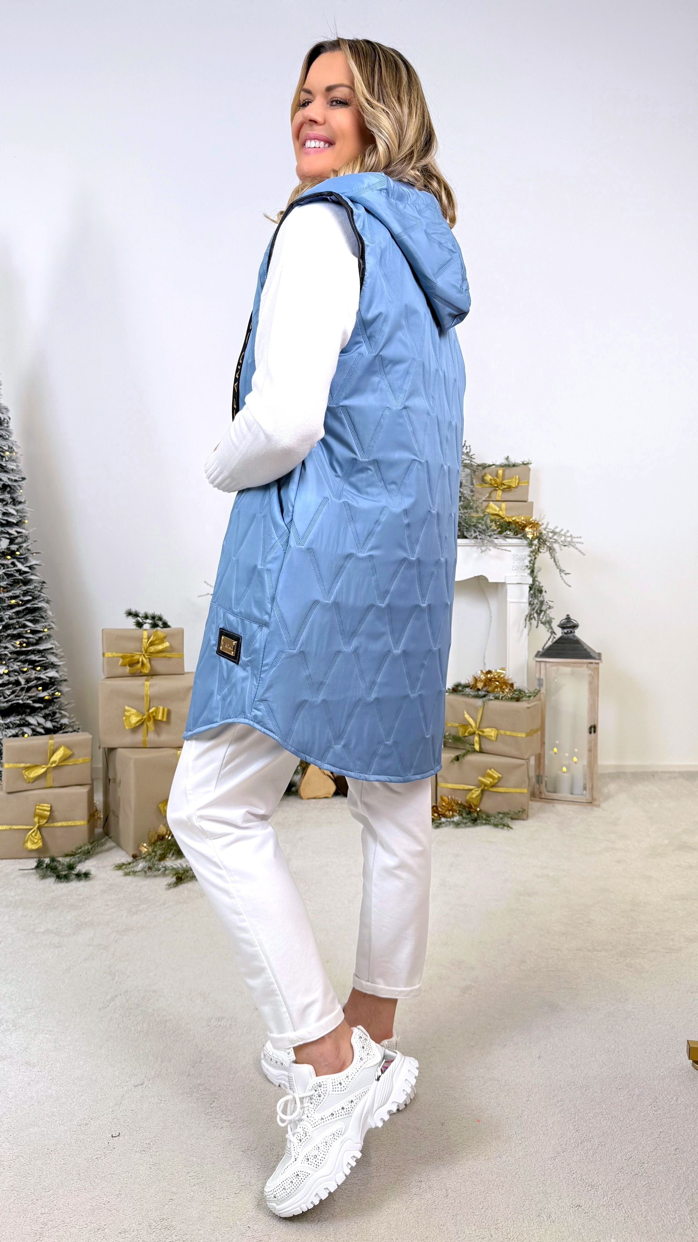 Dünne Steppweste Active Star *Jeansblau*